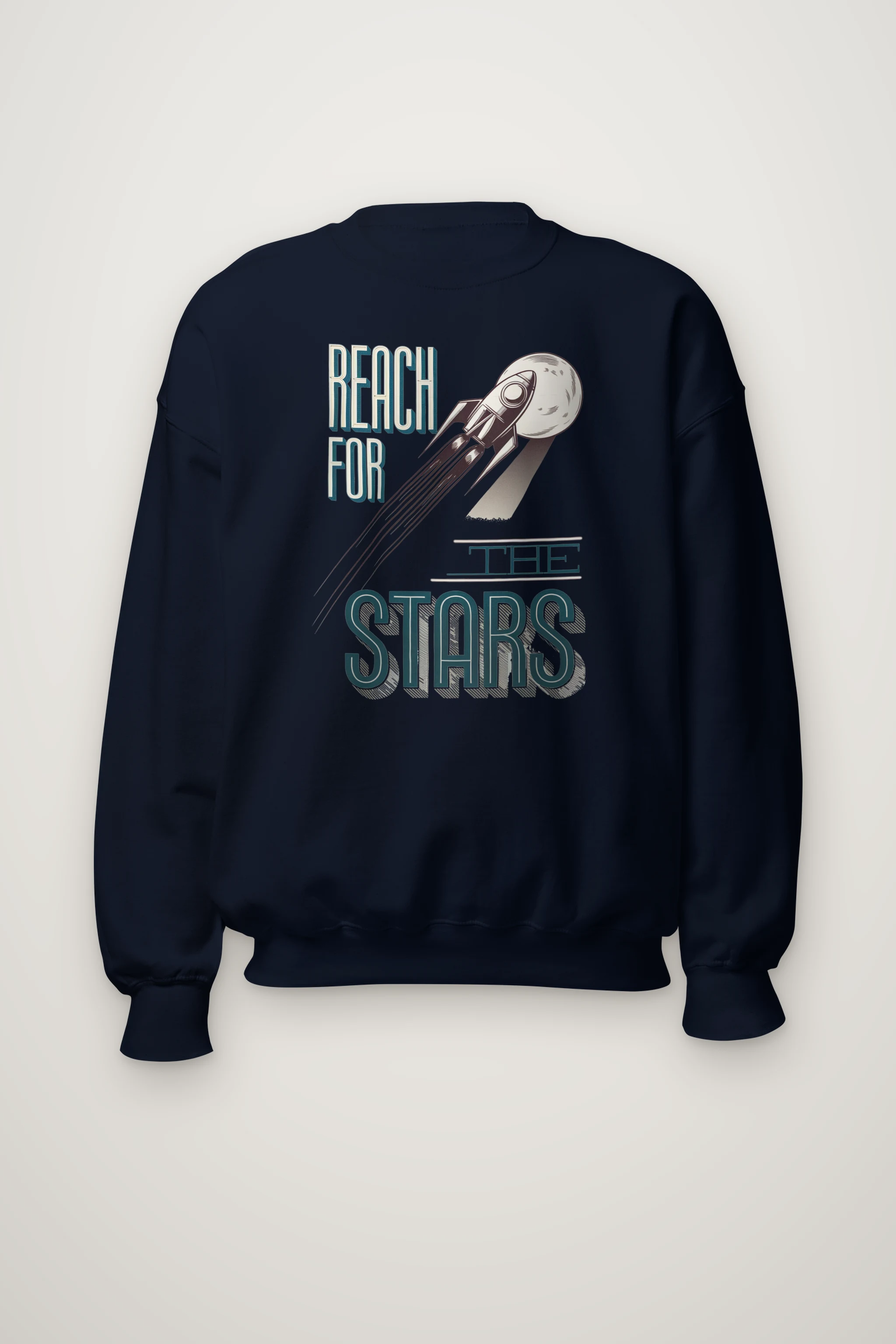 "Lunar Launch" Heavy Blend Unisex Crewneck Sweatshirt