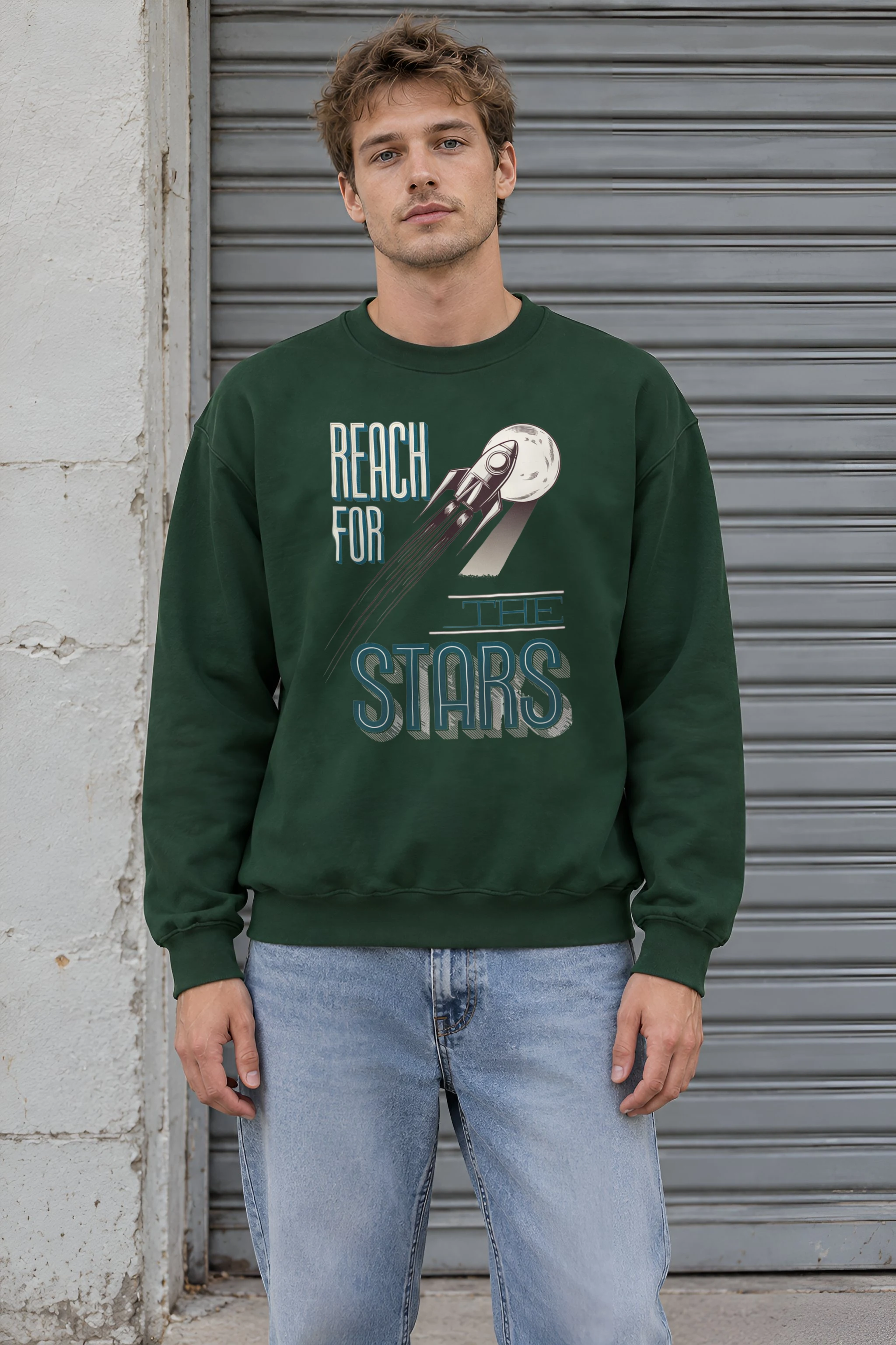 "Lunar Launch" 1 Crewneck Sweatshirt