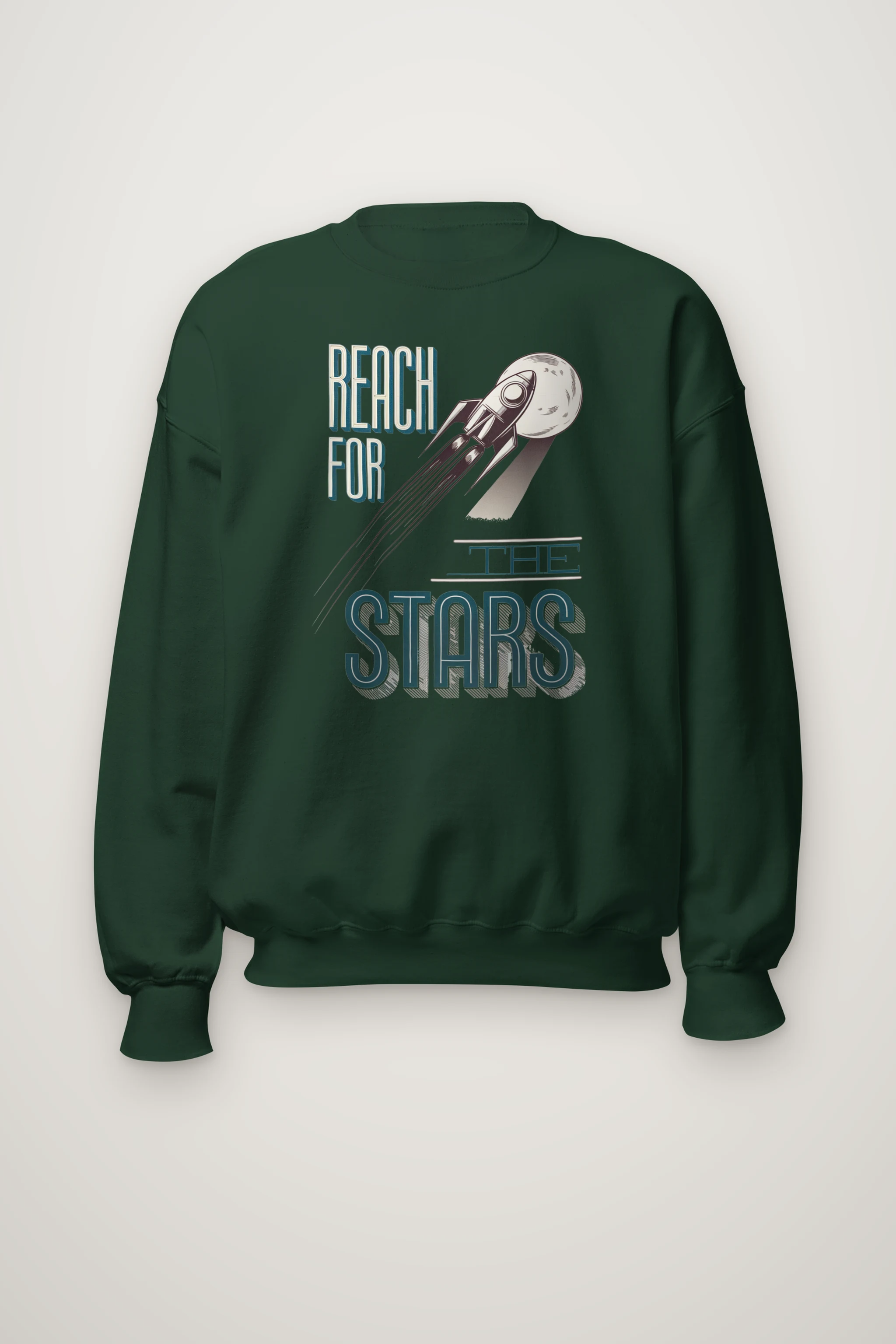 "Lunar Launch" Heavy Blend Unisex Crewneck Sweatshirt