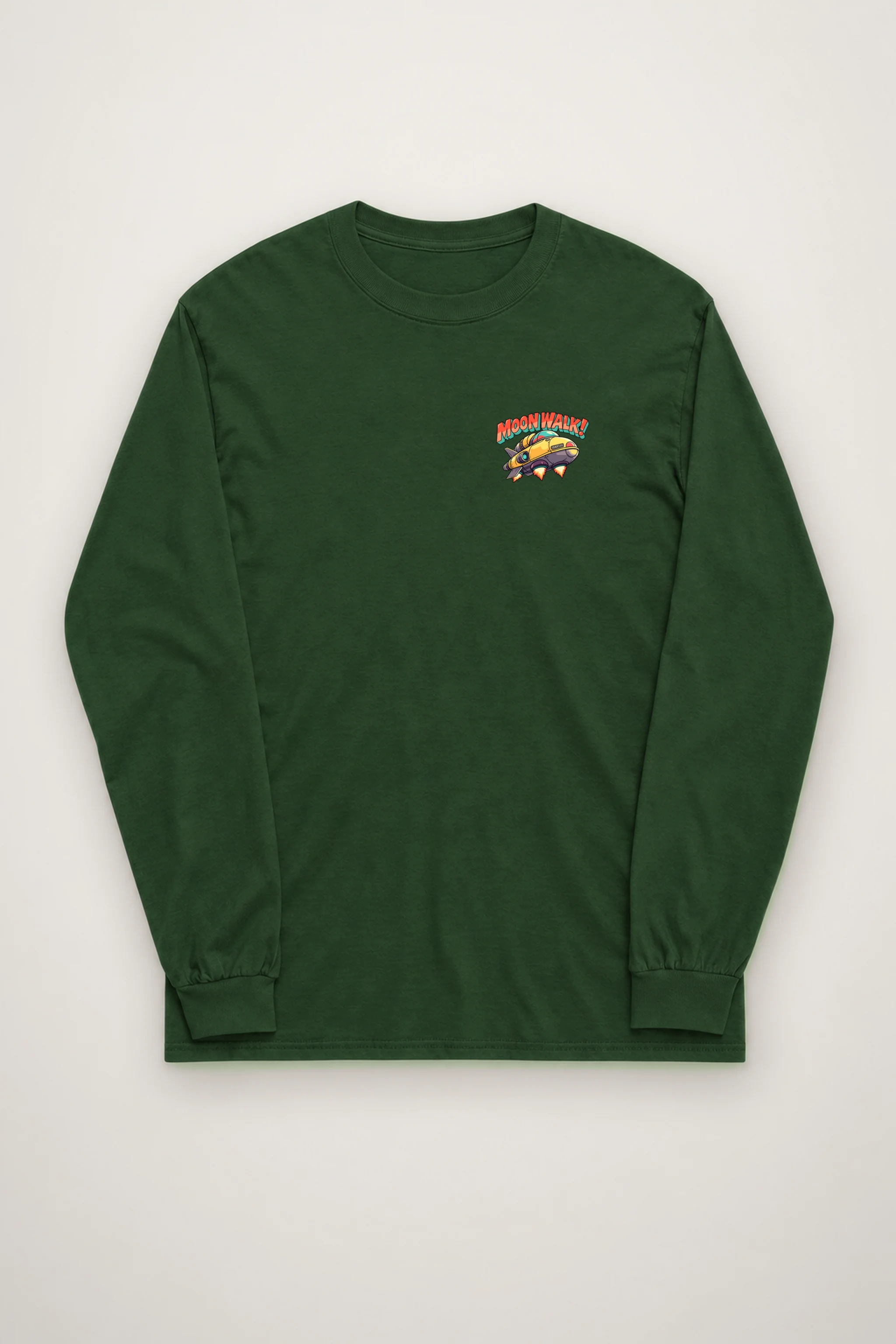 "Lunar Rabbit Rocket" Unisex Longsleeve T-shirt