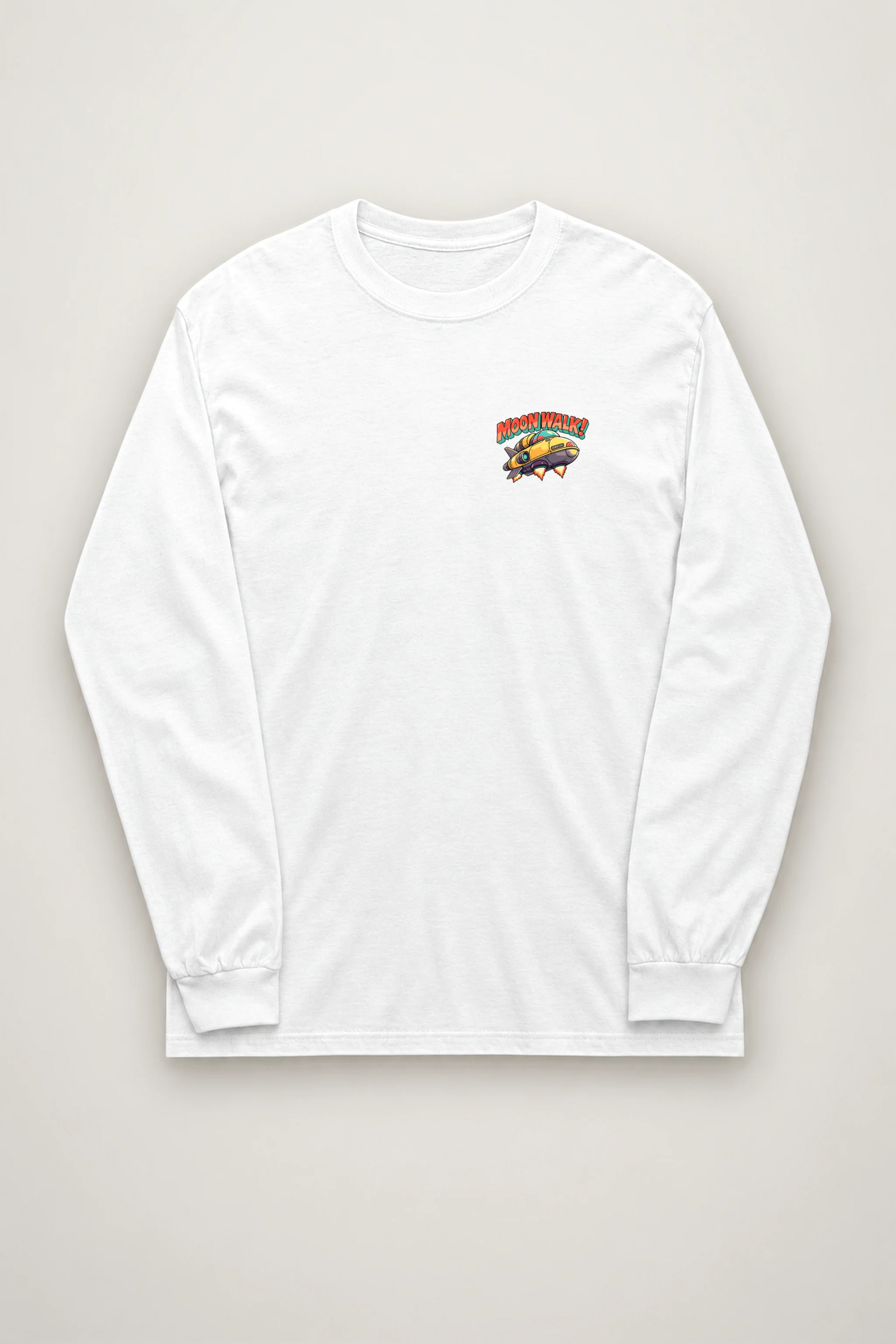 "Lunar Rabbit Rocket" Unisex Longsleeve T-shirt