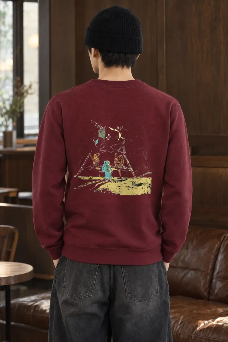 "Lunar Wreck Explorer" Heavy Blend Unisex Crewneck Sweatshirt