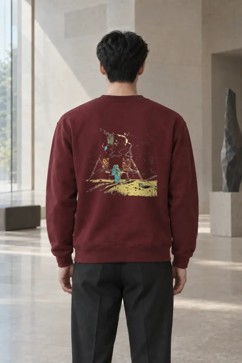 "Lunar Wreck Explorer" Heavy Blend Unisex Crewneck Sweatshirt | Gildan 18000