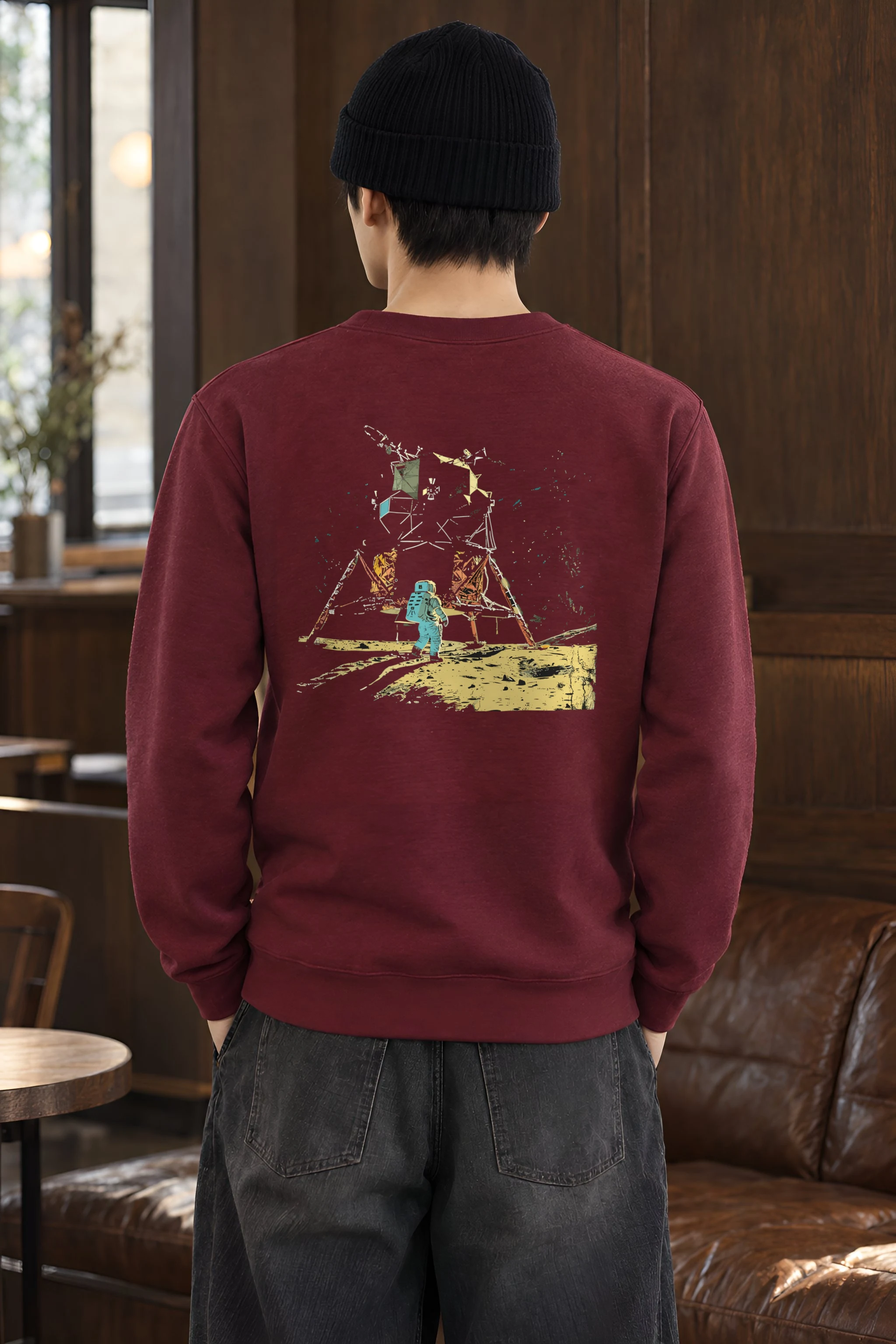 "Lunar Wreck Explorer" Heavy Blend Unisex Crewneck Sweatshirt