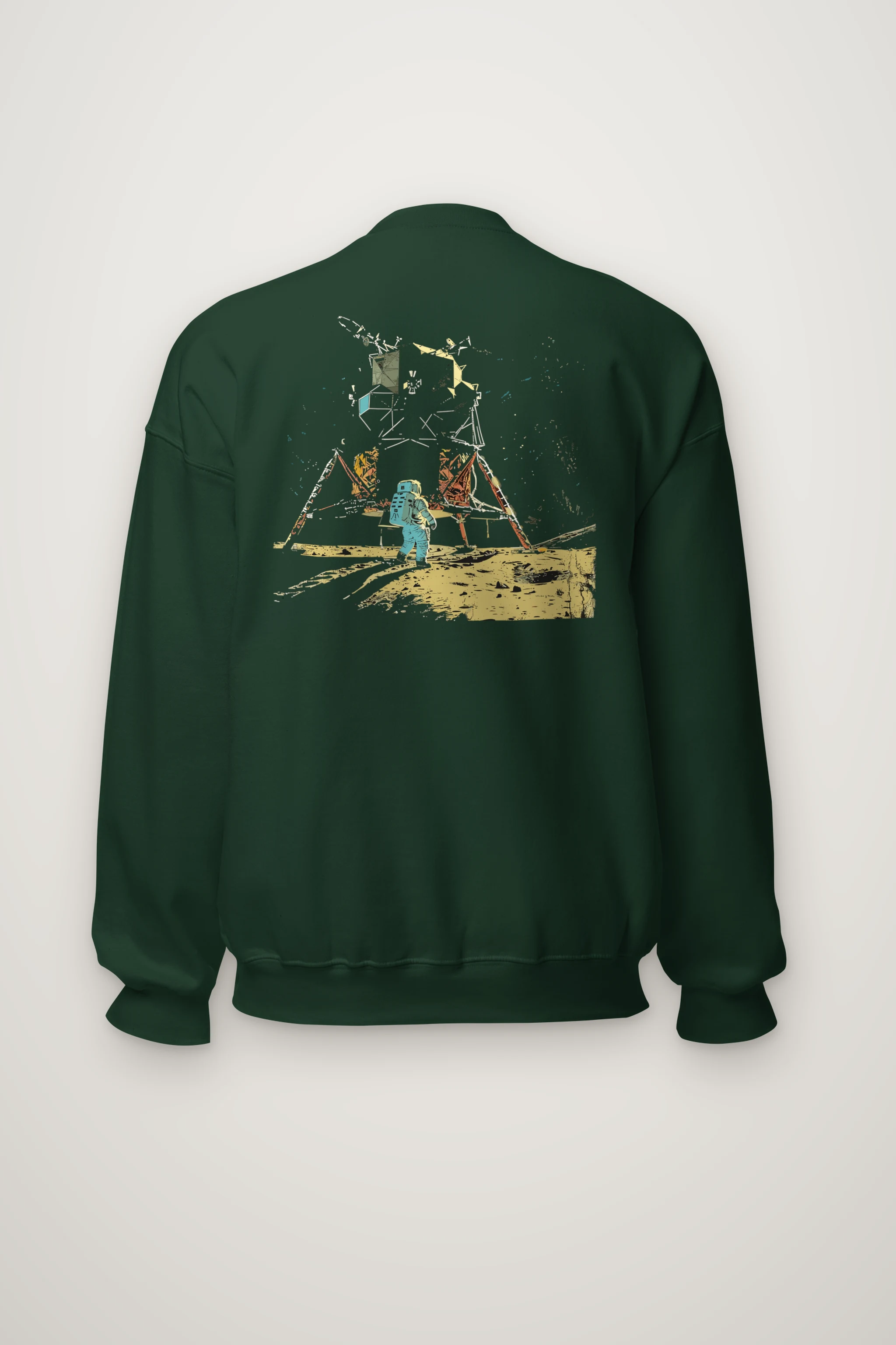 "Lunar Wreck Explorer" Heavy Blend Unisex Crewneck Sweatshirt