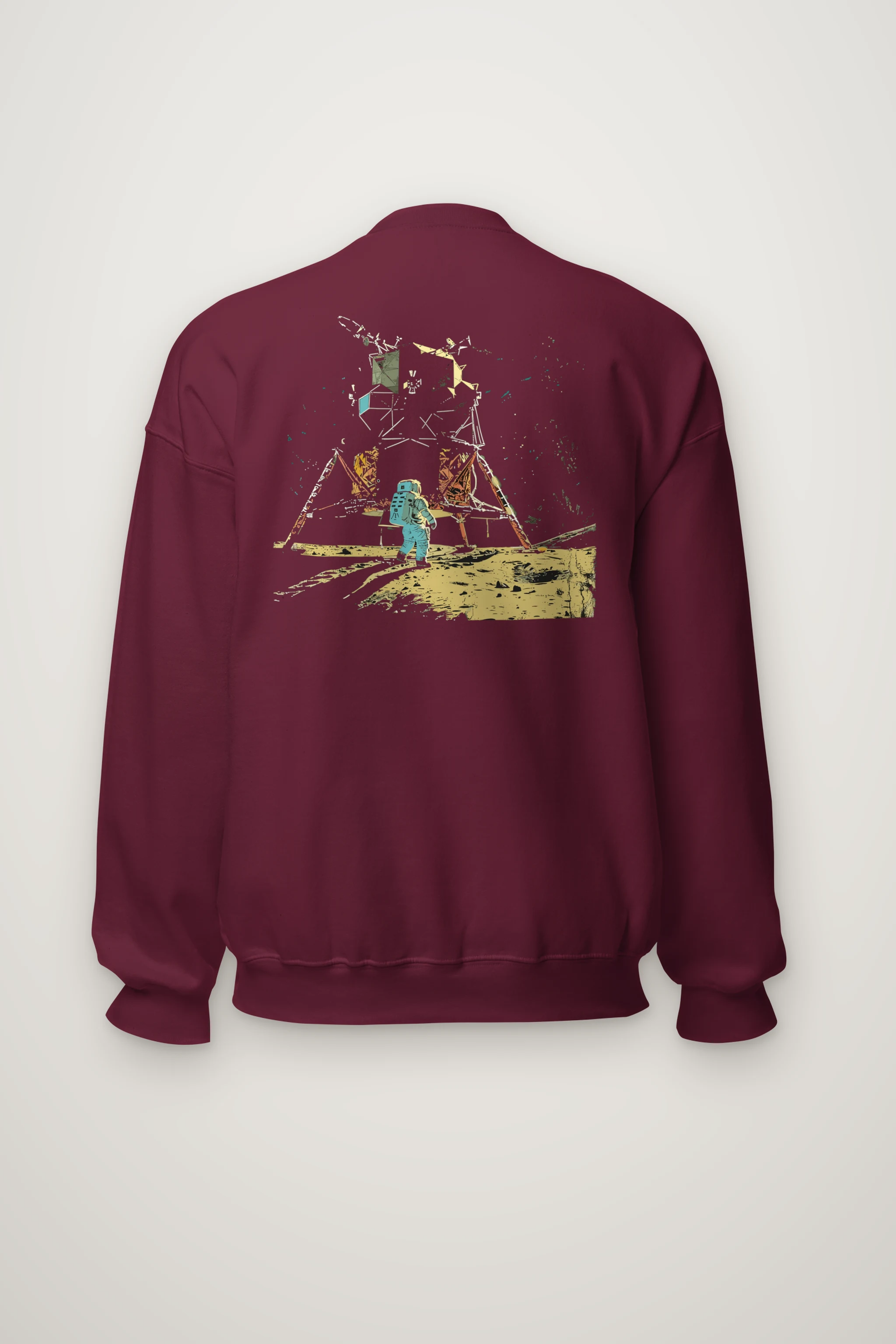 "Lunar Wreck Explorer" Heavy Blend Unisex Crewneck Sweatshirt