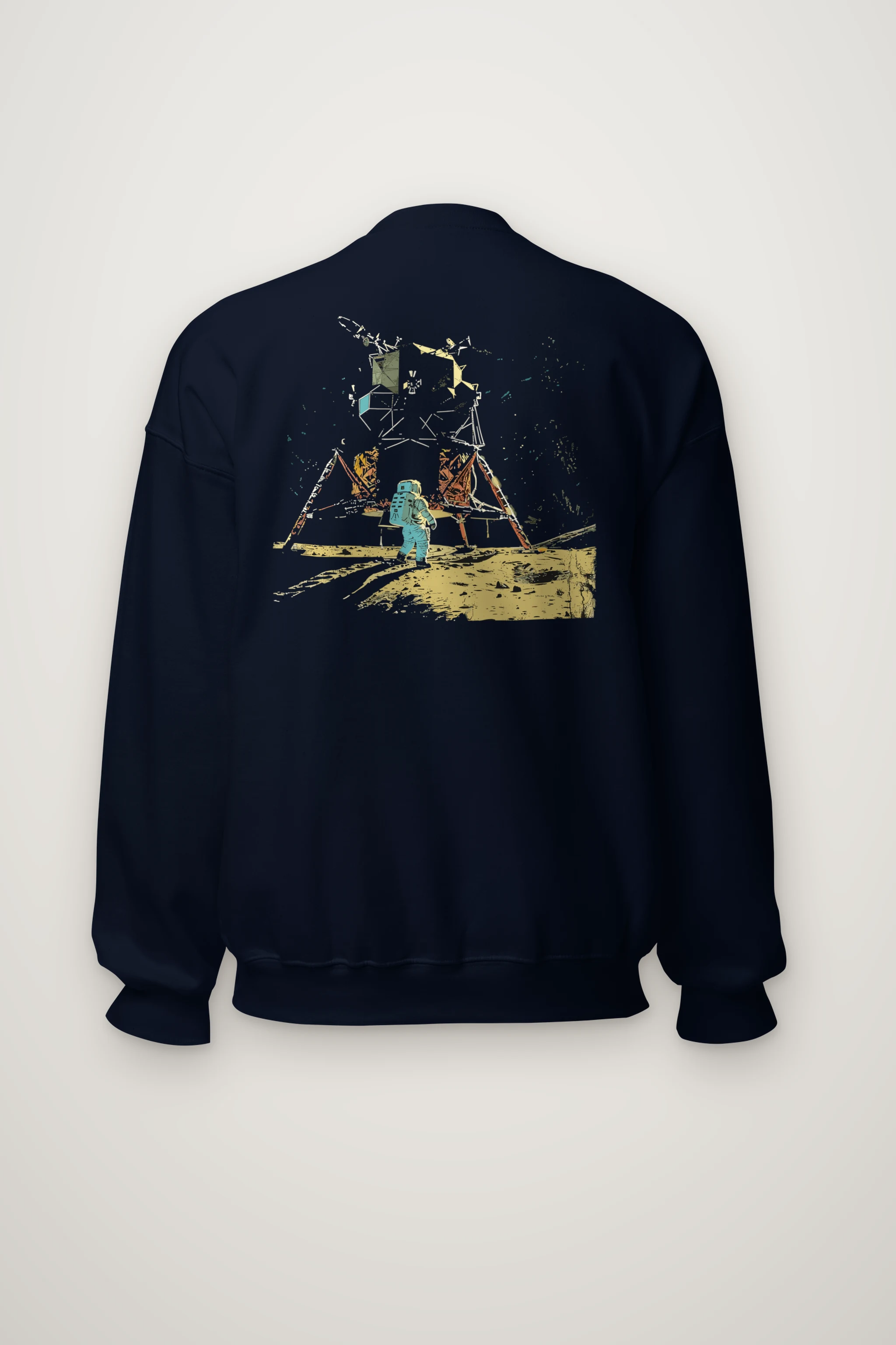 "Lunar Wreck Explorer" Heavy Blend Unisex Crewneck Sweatshirt