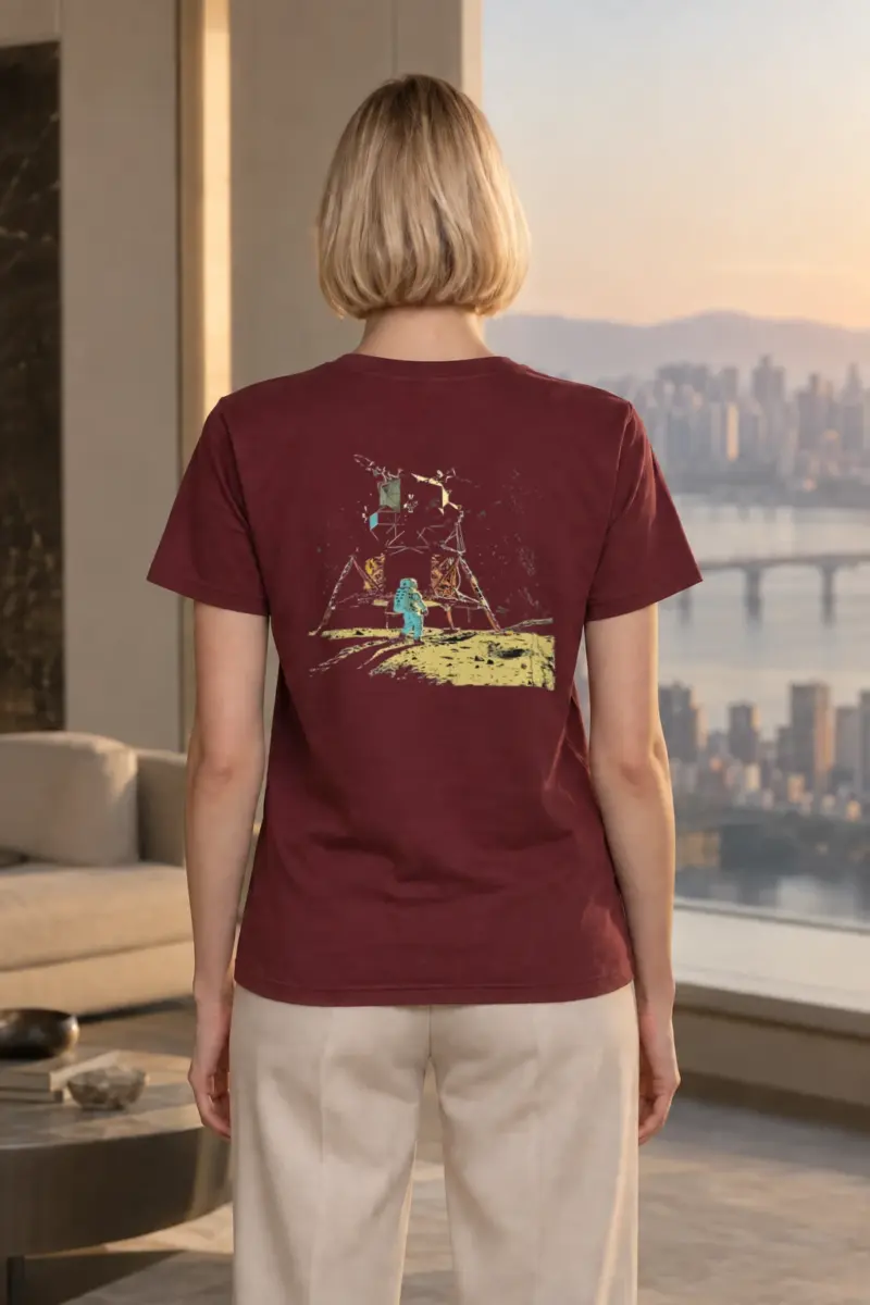 "Lunar Wreck Explorer" Heavyweight Unisex Crewneck T-shirt | Gildan 5000
