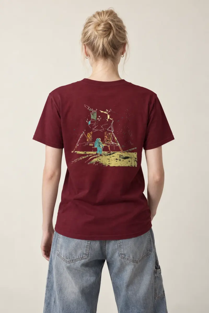 "Lunar Wreck Explorer" Heavyweight Unisex Crewneck T-shirt