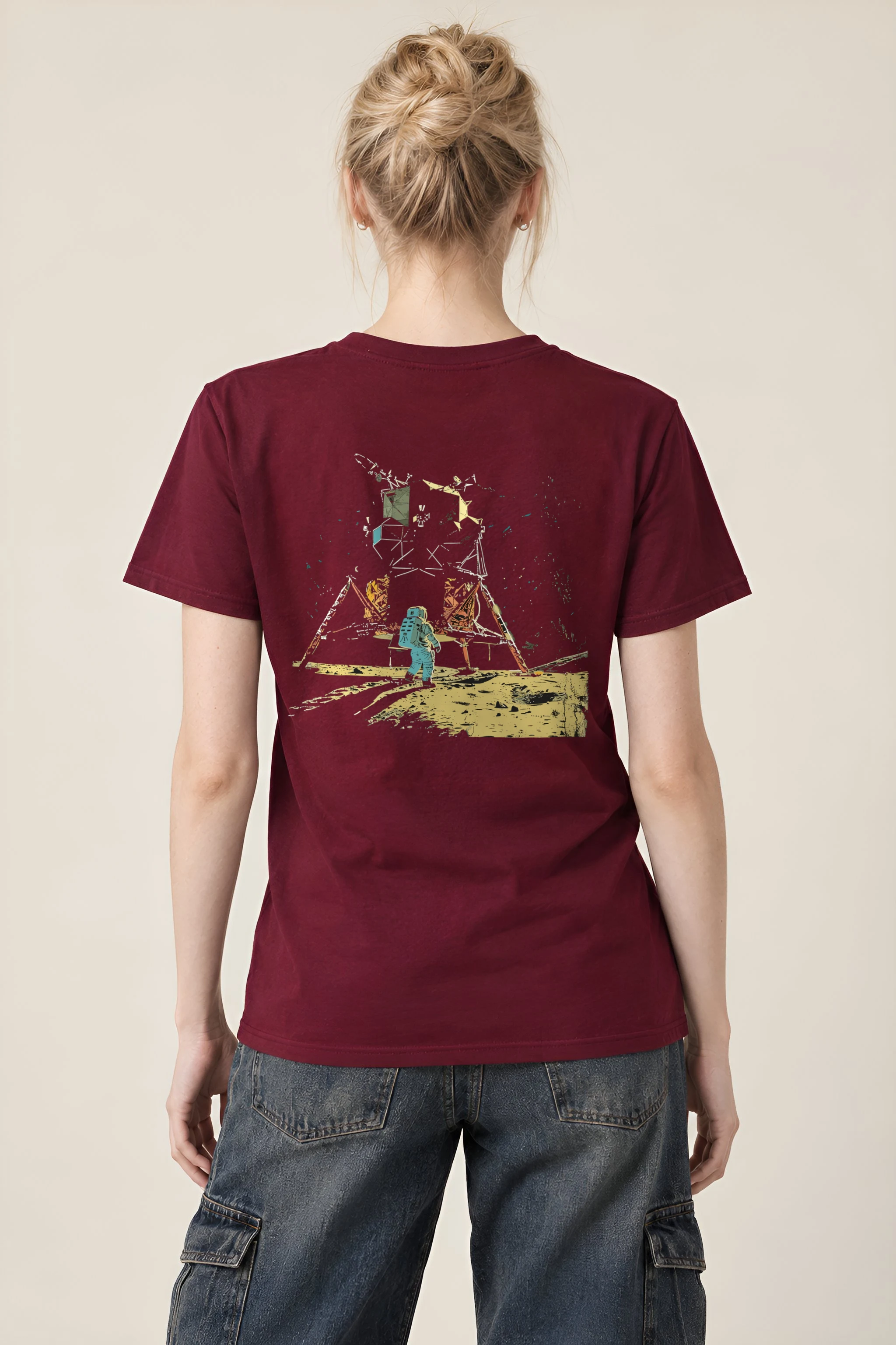 "Lunar Wreck Explorer" Heavyweight Unisex Crewneck T-shirt