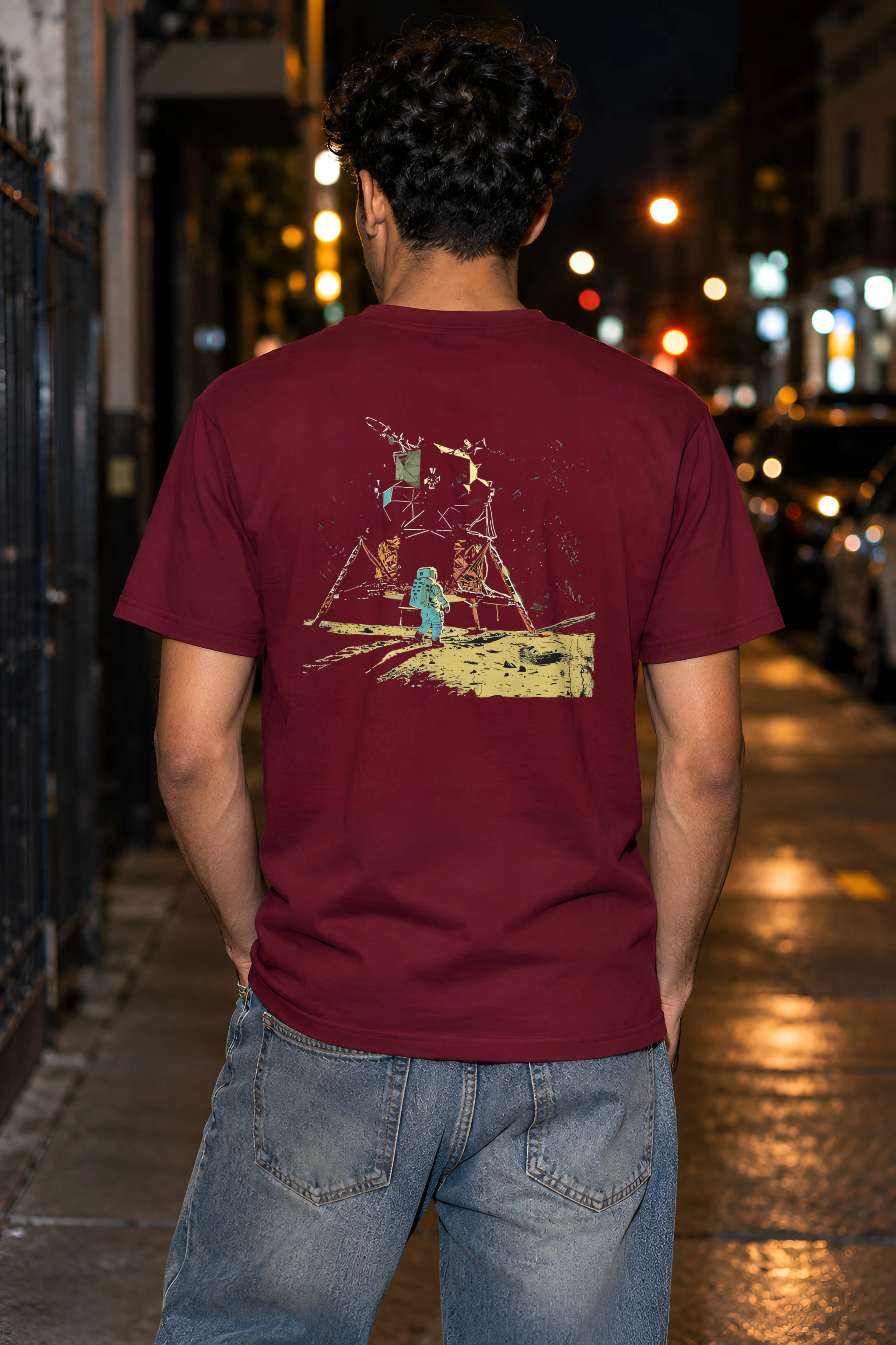 "Lunar Wreck Explorer" Heavyweight Unisex Crewneck T-shirt
