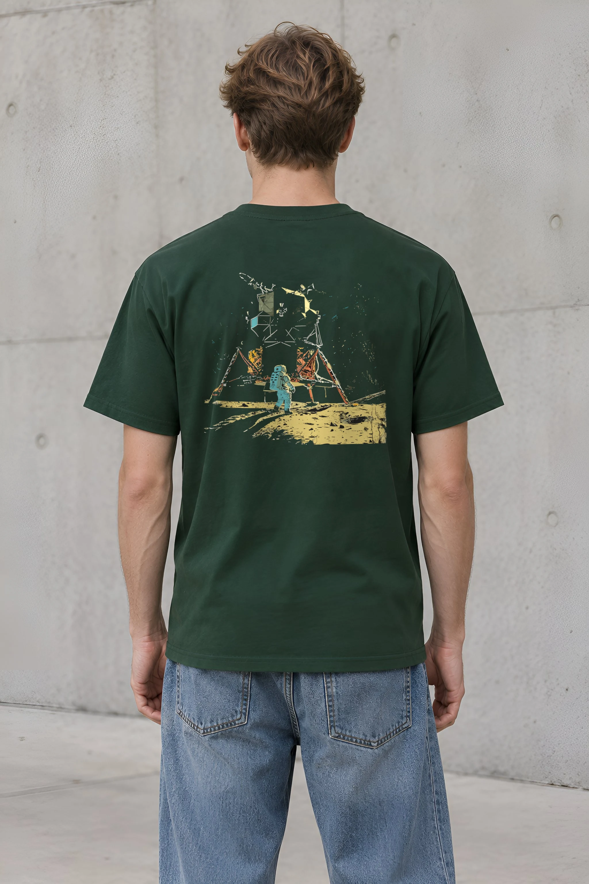 "Lunar Wreck Explorer" Heavyweight Unisex Crewneck T-shirt