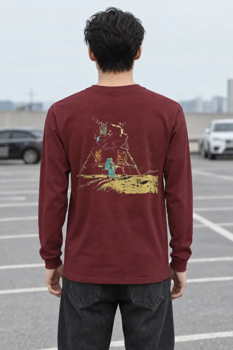 "Lunar Wreck Explorer" Unisex Longsleeve T-shirt