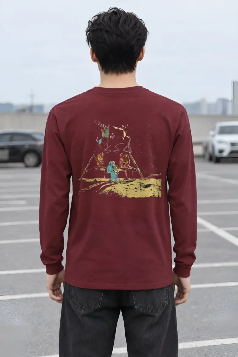 "Lunar Wreck Explorer" Unisex Longsleeve T-shirt