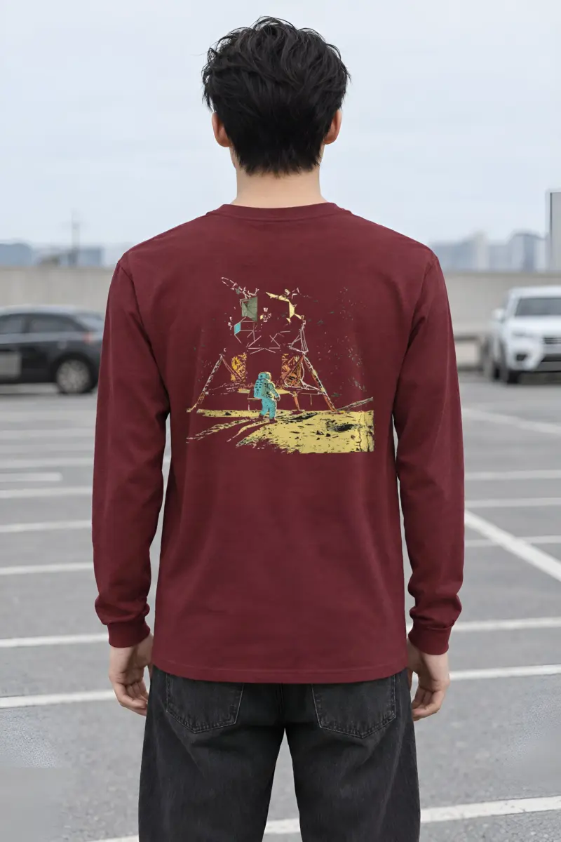"Lunar Wreck Explorer" Unisex Longsleeve T-shirt