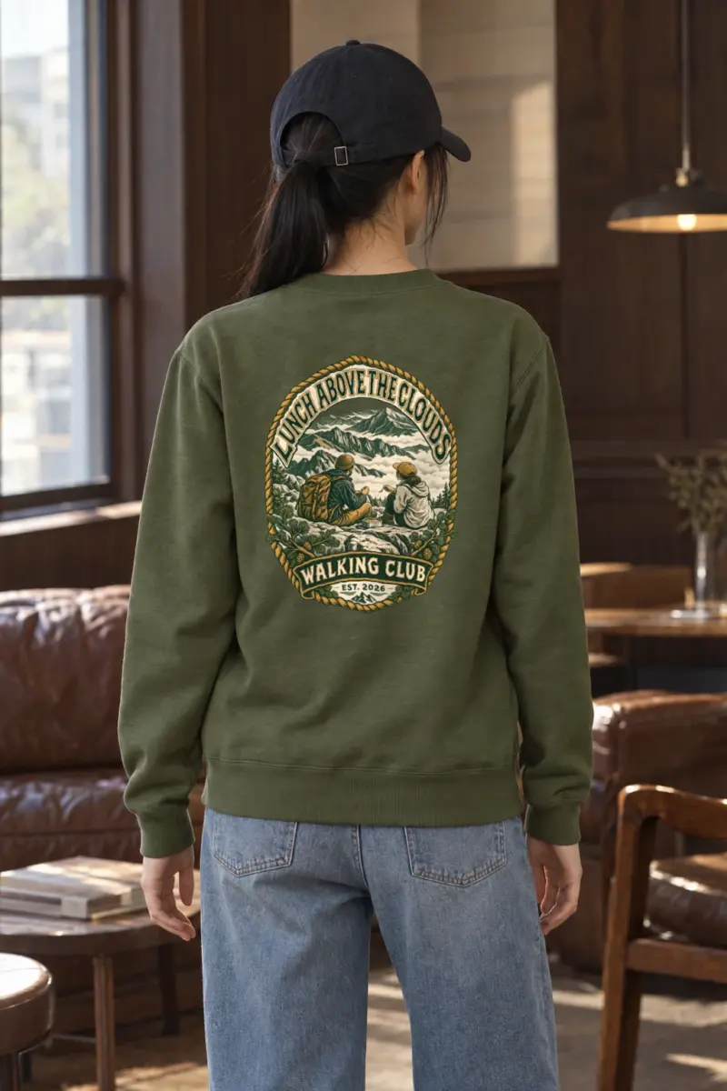 “Lunch Above the Clouds” Heavy Blend Unisex Crewneck Sweatshirt