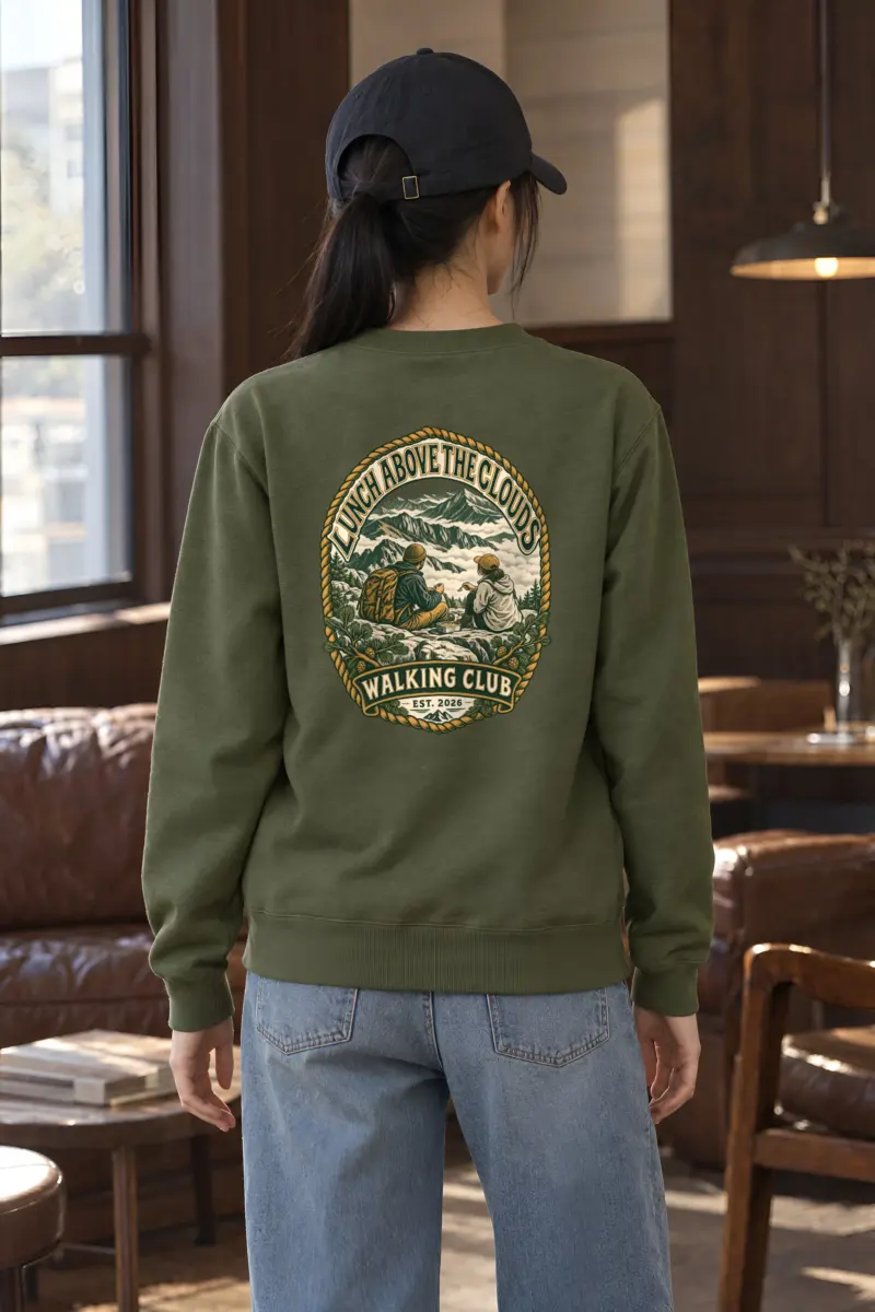 "Lunch Above the Clouds" Heavy Blend Unisex Crewneck Sweatshirt