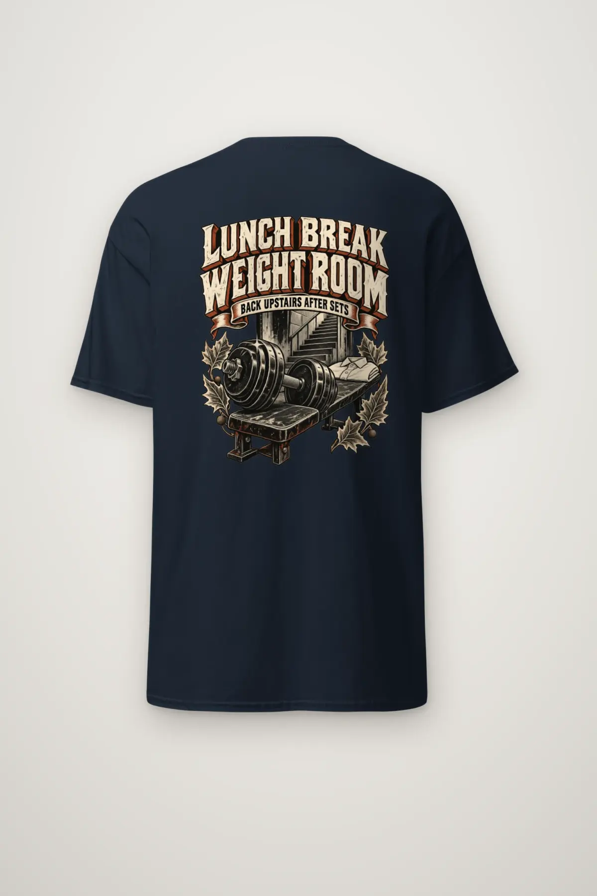 "Lunch Break Weight Room" Heavyweight Unisex Crewneck T-shirt
