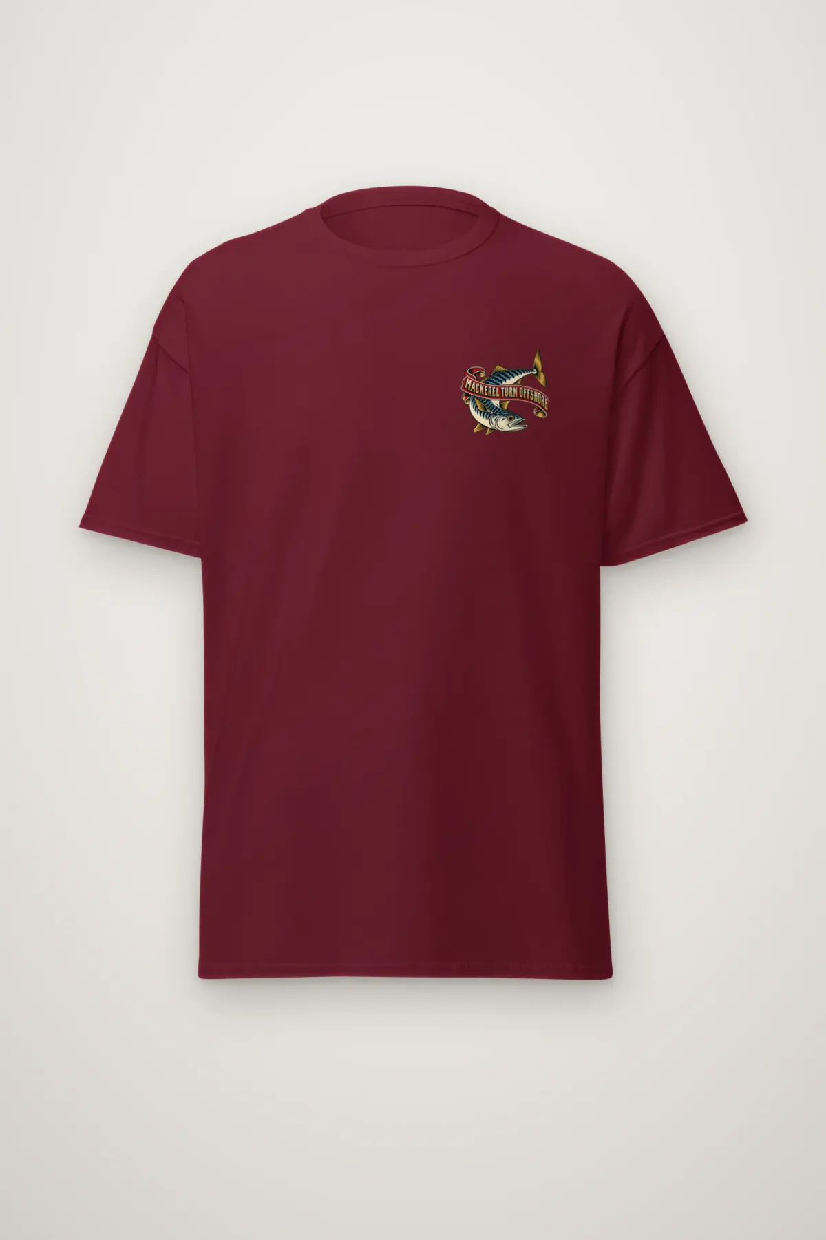 "Mackerel Turn Offshore" Heavyweight Unisex Crewneck T-shirt