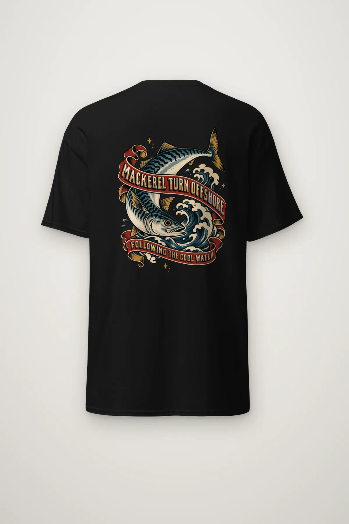 "Mackerel Turn Offshore" Heavyweight Unisex Crewneck T-shirt