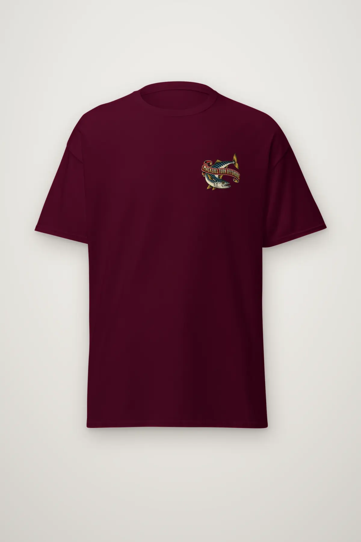 "Mackerel Turn Offshore" Heavyweight Unisex Crewneck T-shirt