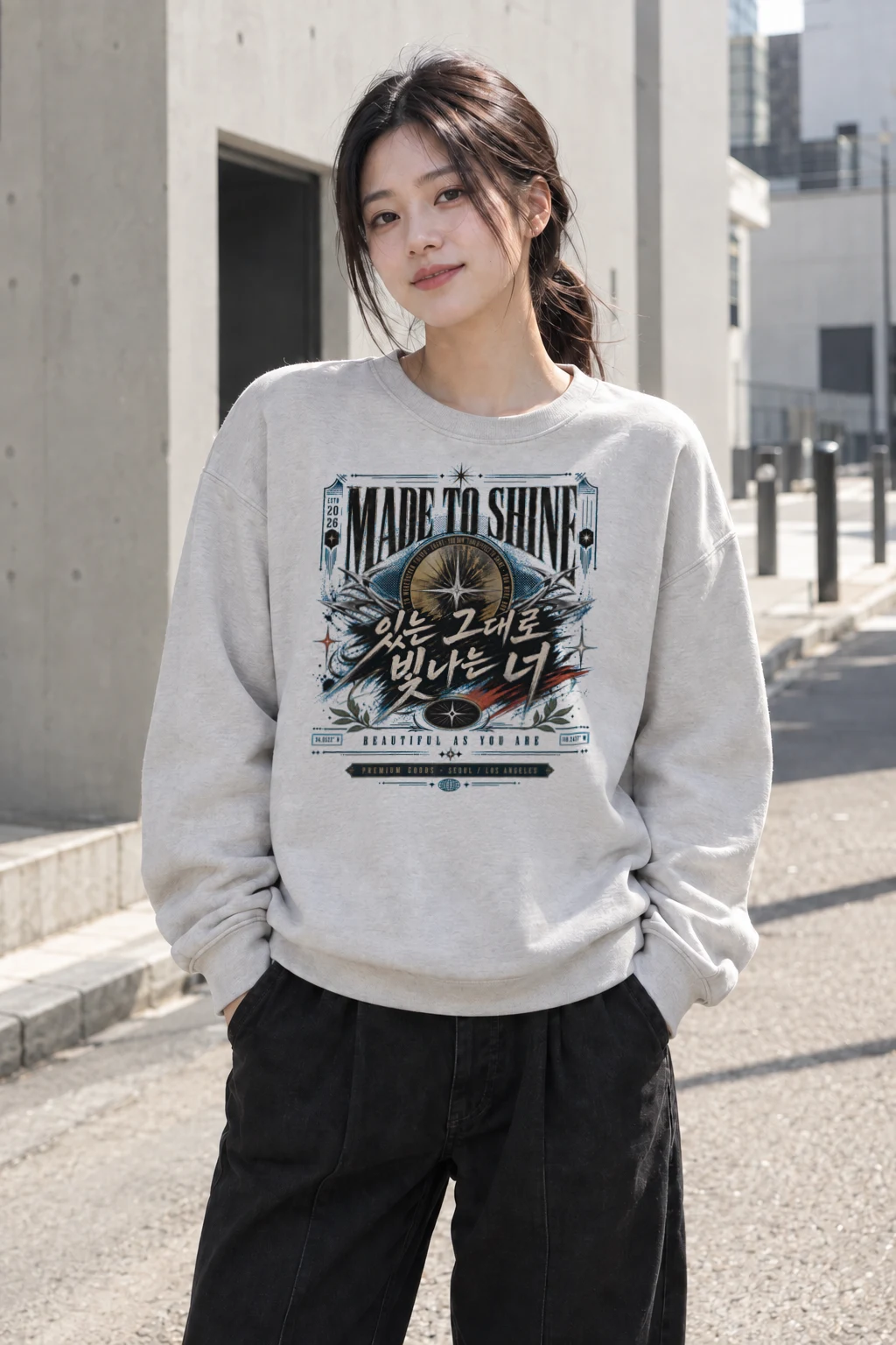 "Made To Shine" Heavy Blend Unisex Crewneck Sweatshirt | Gildan 18000