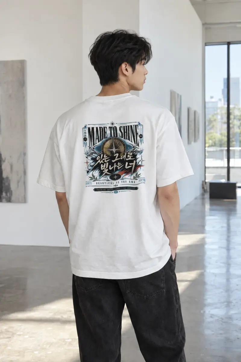"Made To Shine" Heavyweight Unisex Crewneck T-shirt | Gildan 5000