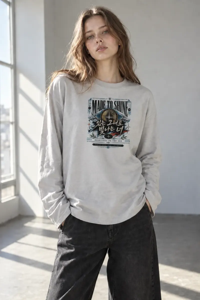 "Made To Shine" Unisex Longsleeve T-shirt | Gildan 2400