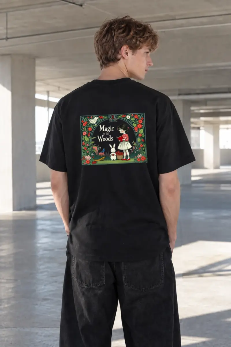 "Magic In The Woods" Heavyweight Unisex Crewneck T-shirt | Gildan 5000