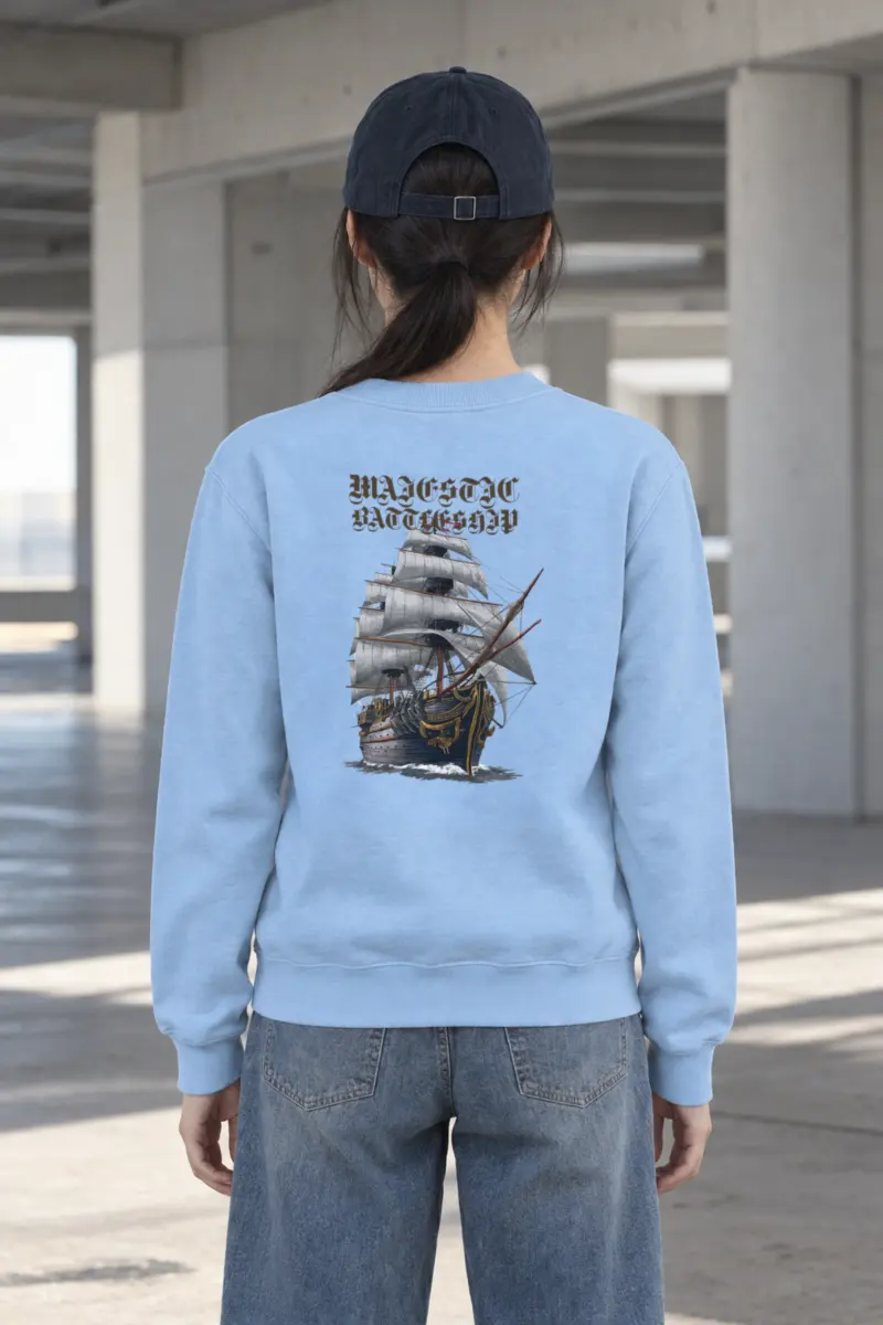 "Majestic Battleship" Heavy Blend Unisex Crewneck Sweatshirt