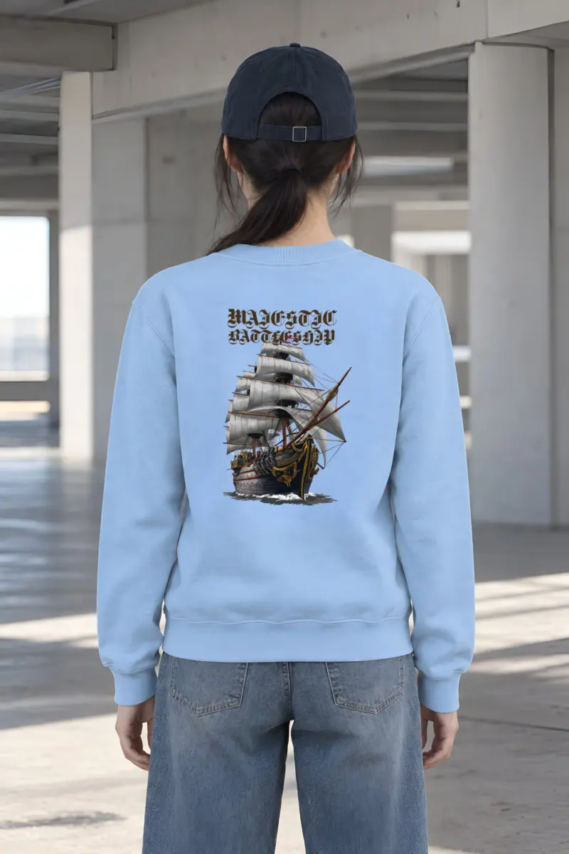 "Majestic Battleship" Heavy Blend Unisex Crewneck Sweatshirt