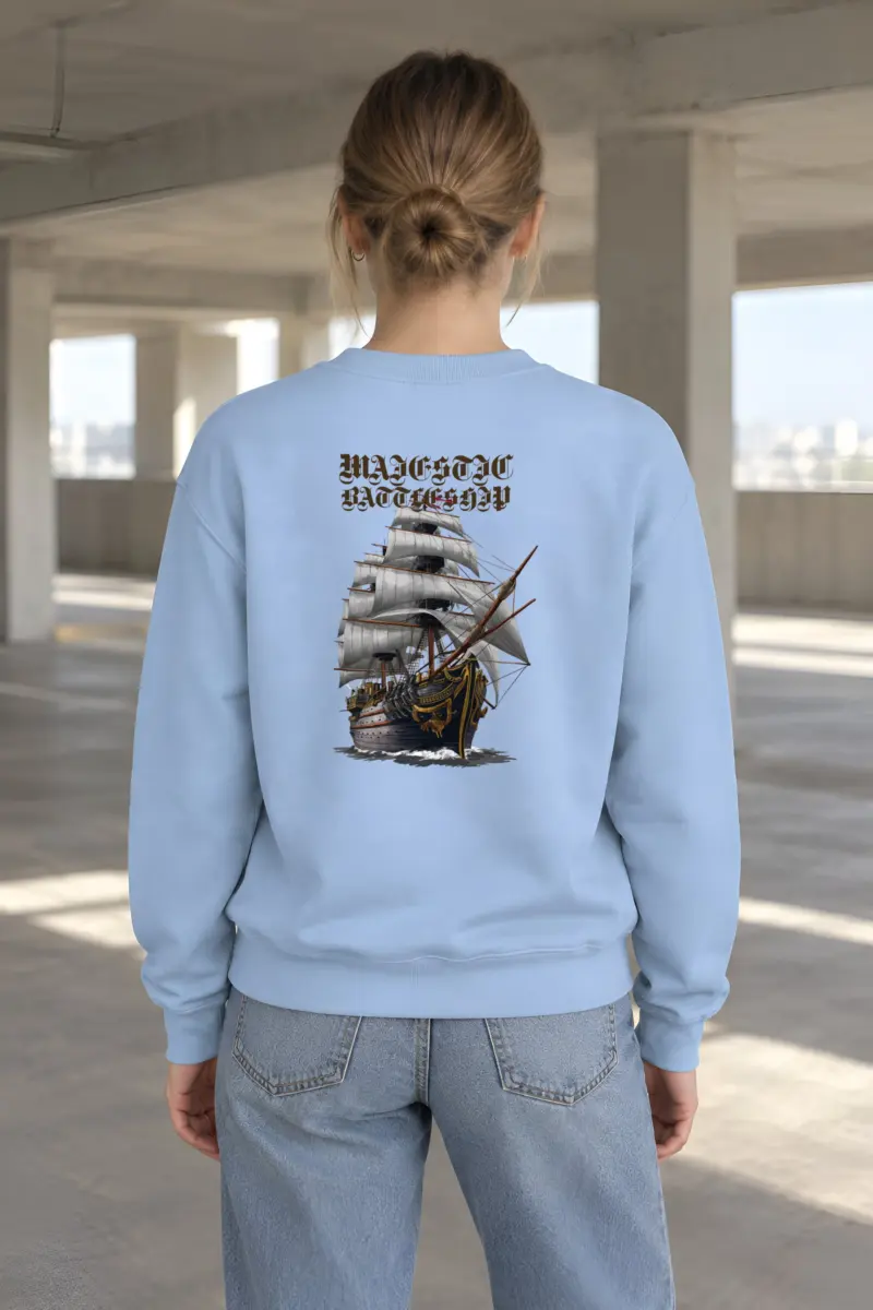 "Majestic Battleship" Heavy Blend Unisex Crewneck Sweatshirt