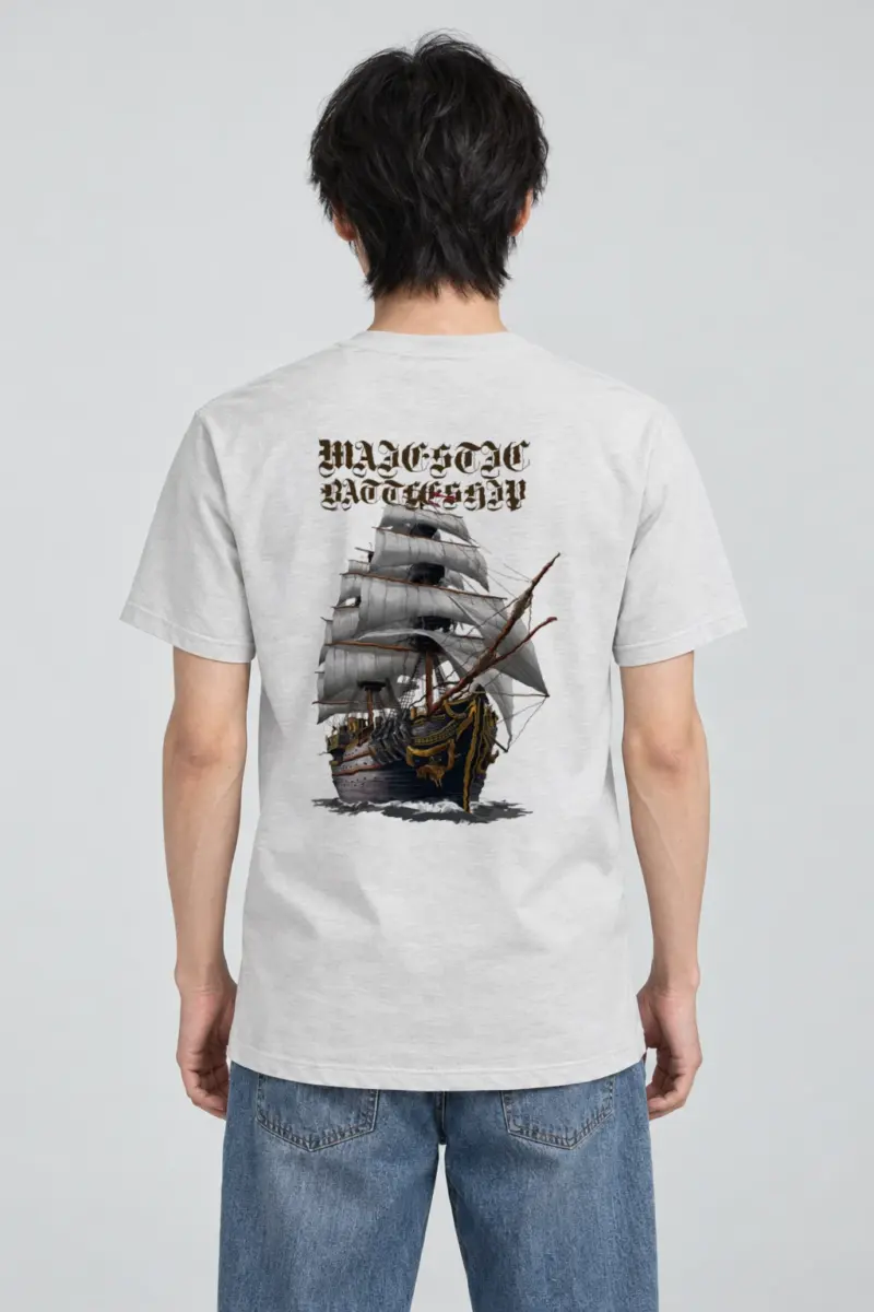 "Majestic Battleship" Heavyweight Unisex Crewneck T-shirt