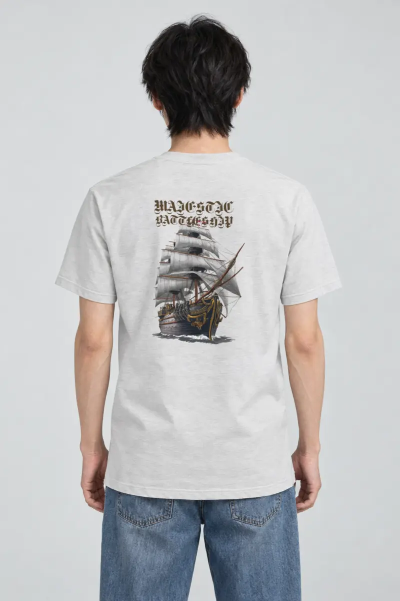 "Majestic Battleship" Heavyweight Unisex Crewneck T-shirt