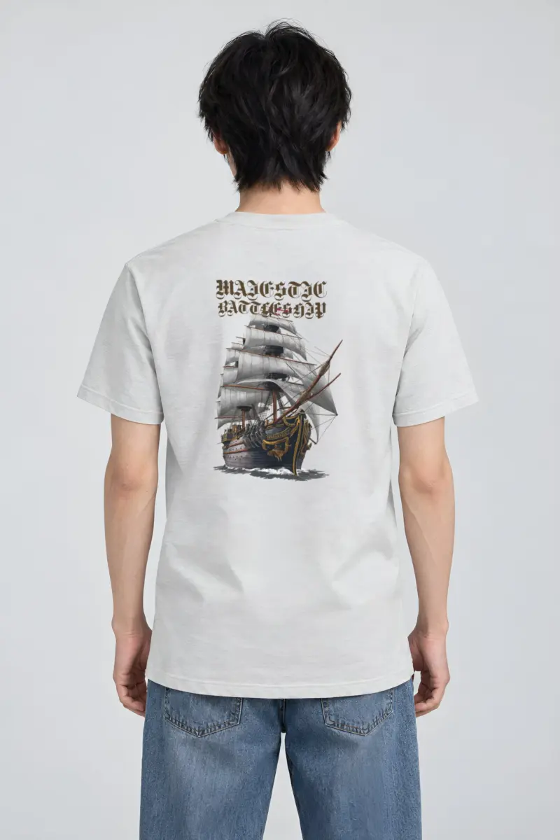 "Majestic Battleship" Heavyweight Unisex Crewneck T-shirt