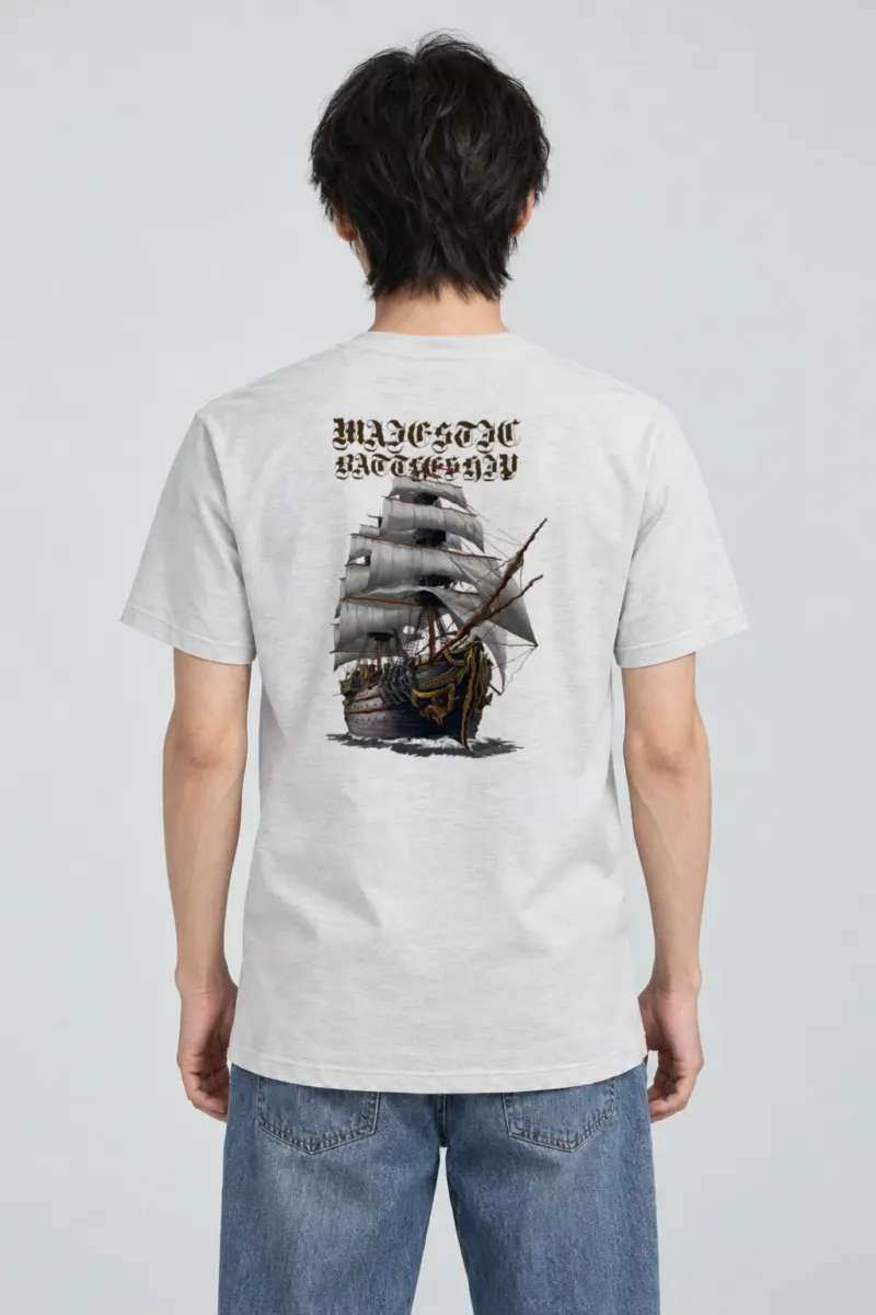 "Majestic Battleship" Heavyweight Unisex Crewneck T-shirt
