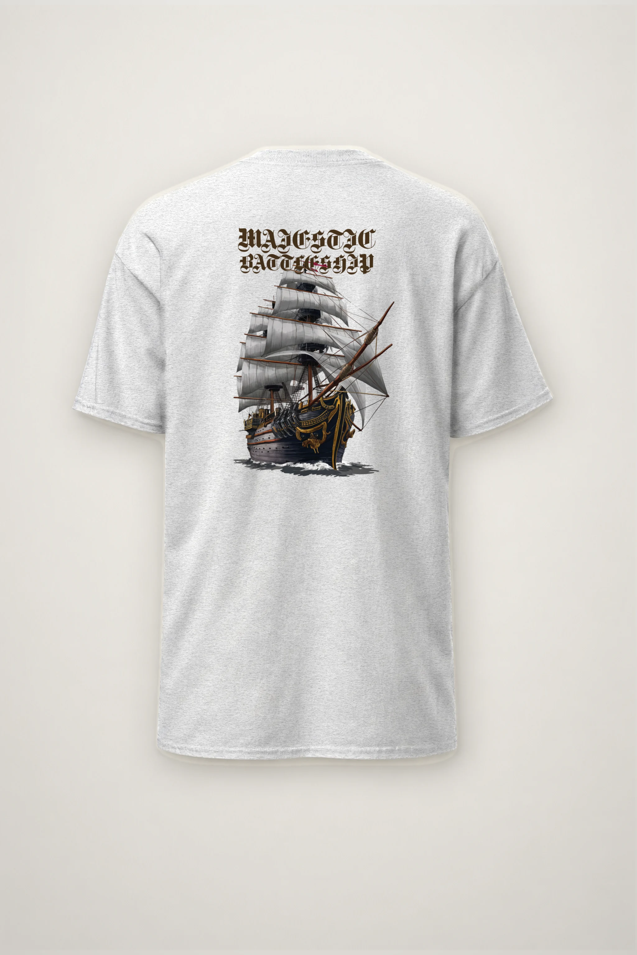 "Majestic Battleship" Heavyweight Unisex Crewneck T-shirt