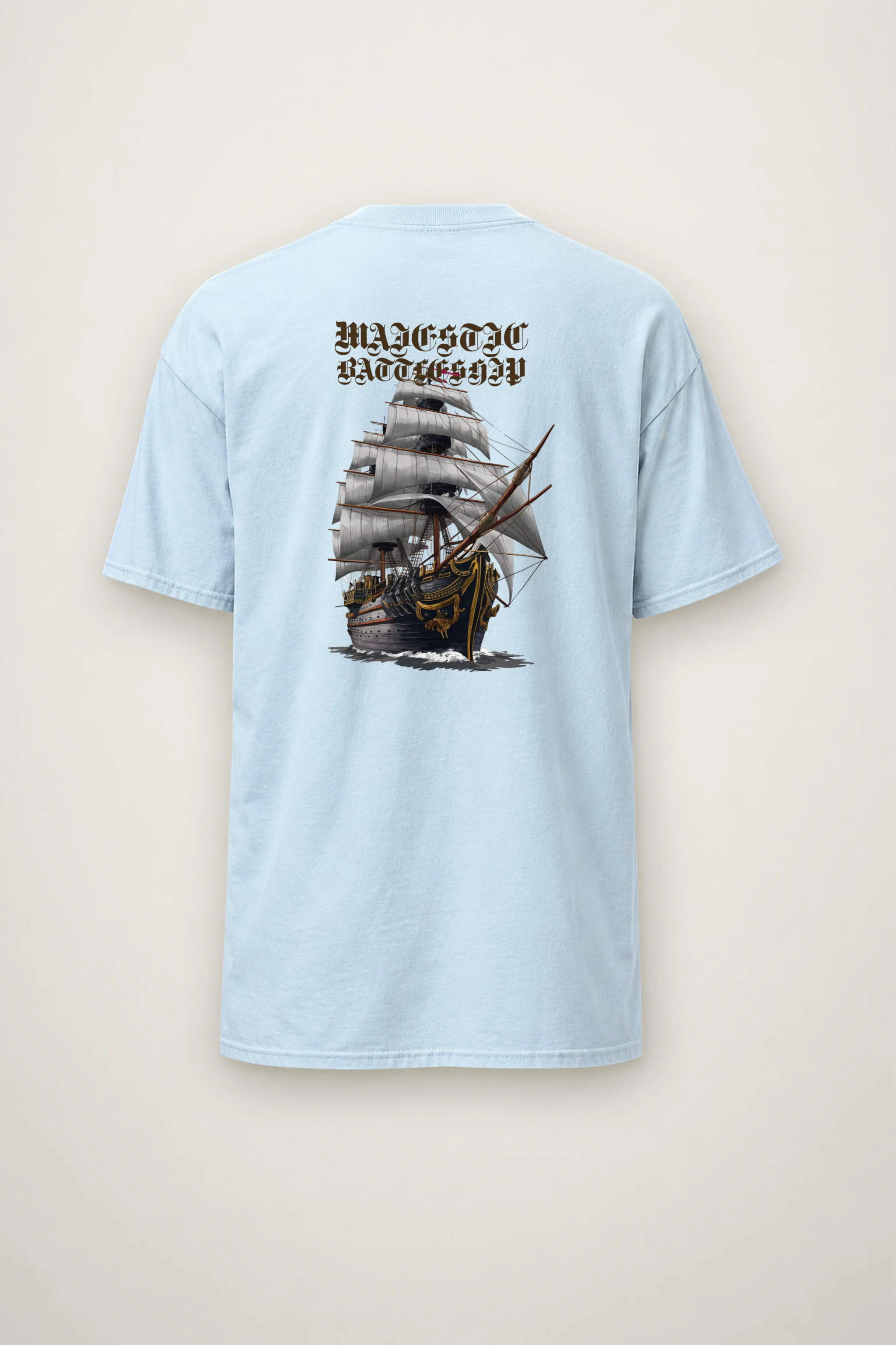 "Majestic Battleship" Heavyweight Unisex Crewneck T-shirt