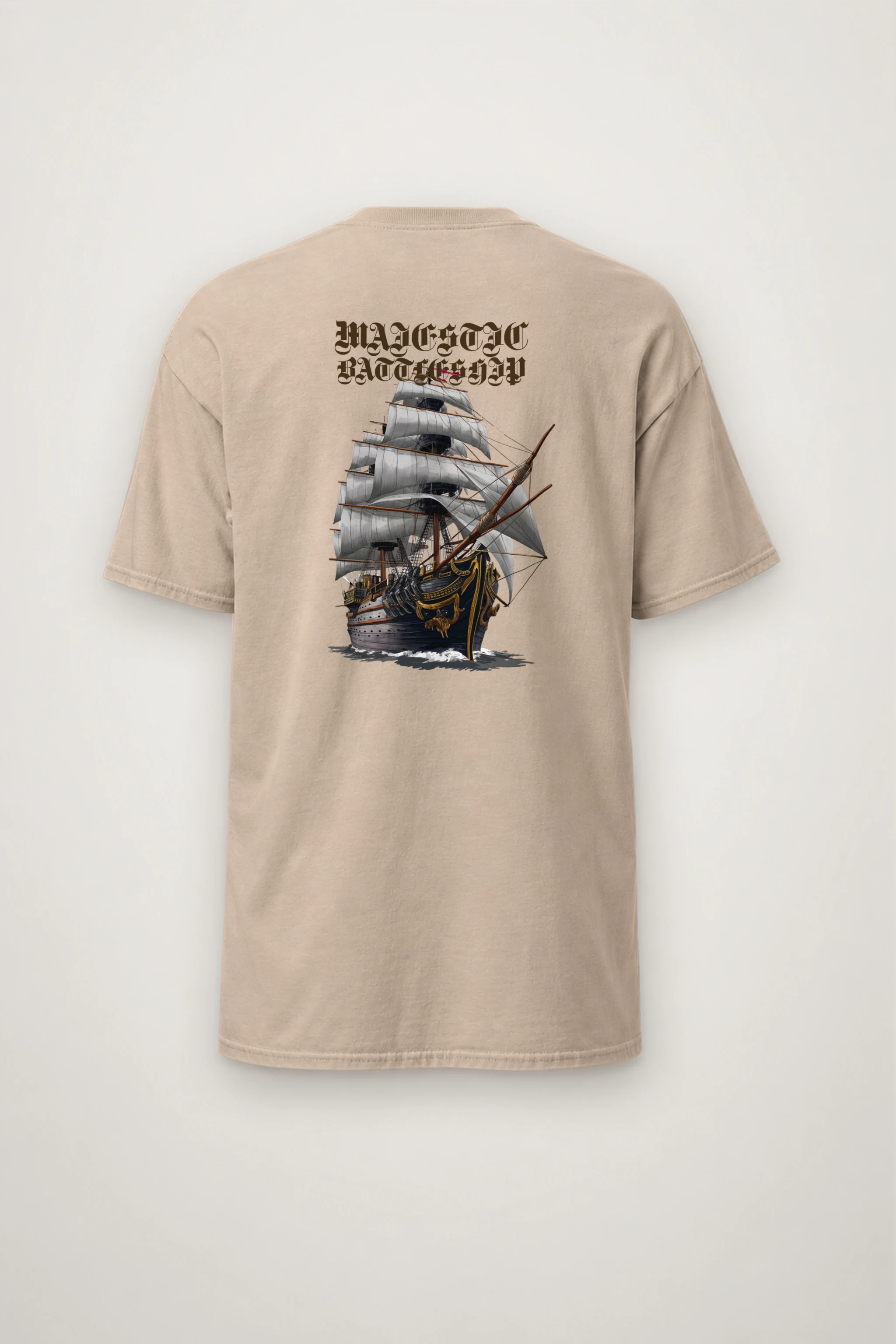 "Majestic Battleship" Heavyweight Unisex Crewneck T-shirt