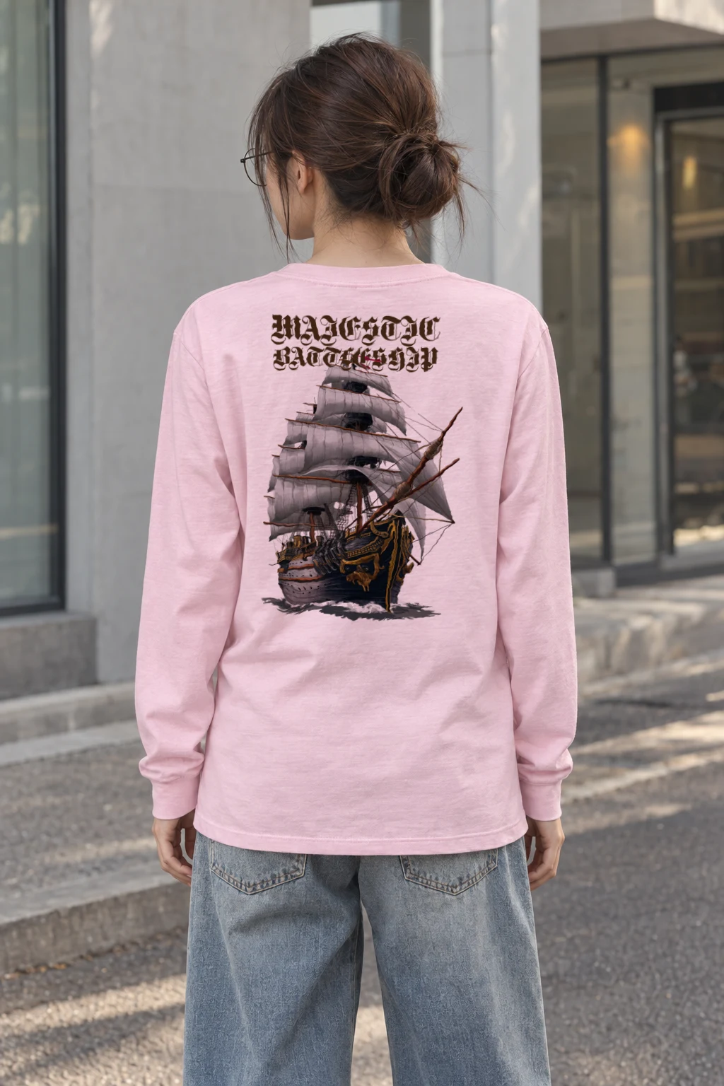 "Majestic Battleship" Unisex Longsleeve T-shirt | Gildan 2400