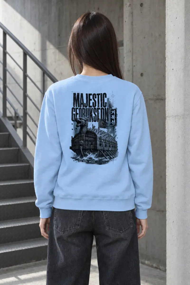 "Majestic Geobukseon" Heavy Blend Unisex Crewneck Sweatshirt