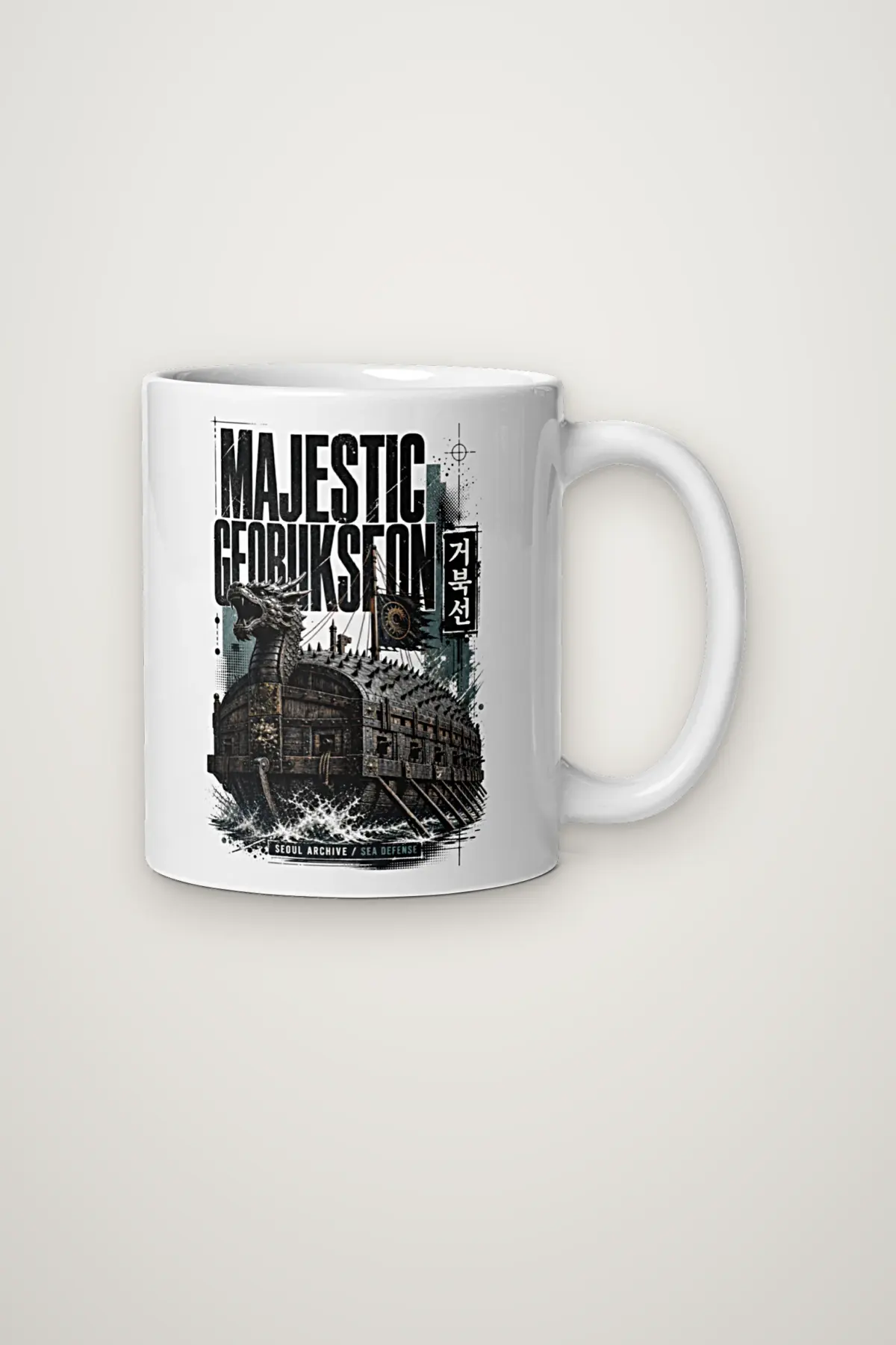 "Majestic Geobukseon Sea Defense" 11oz Ceramic Mug