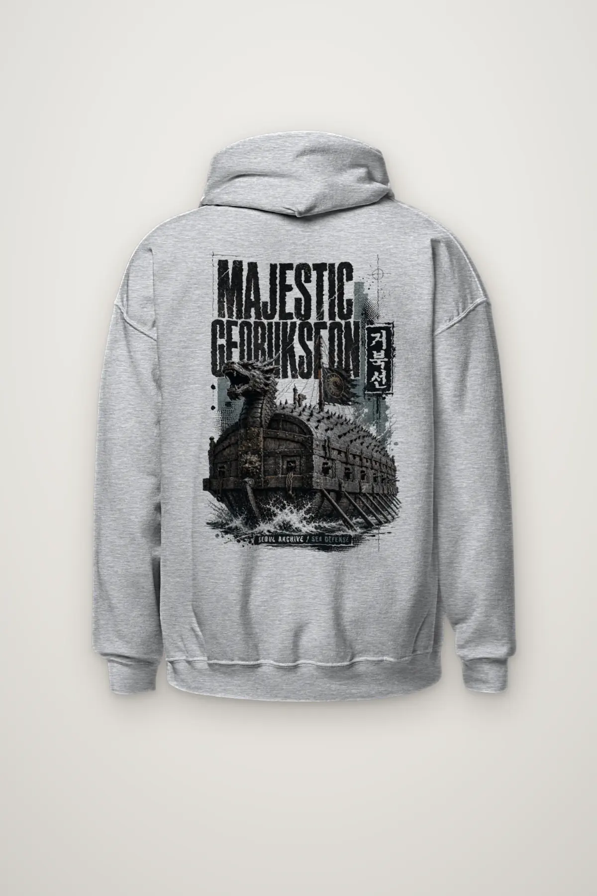 "Majestic Geobukseon Sea Defense" Heavy Blend Unisex Pullover Hoodie