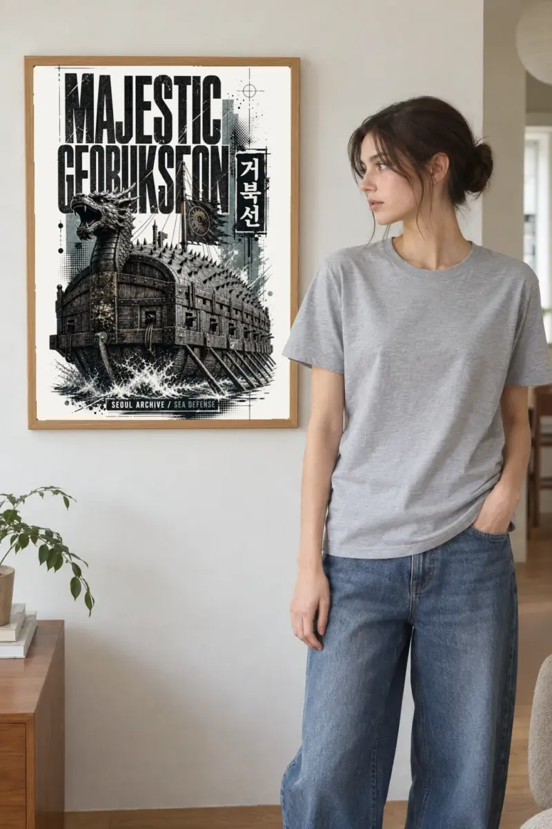 "Majestic Geobukseon Seoul Archive" Premium Wooden Framed Poster