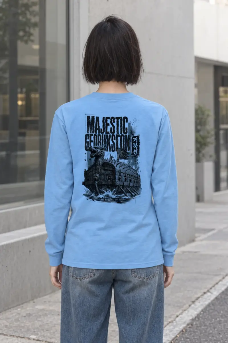 "Majestic Geobukseon" Unisex Longsleeve T-shirt