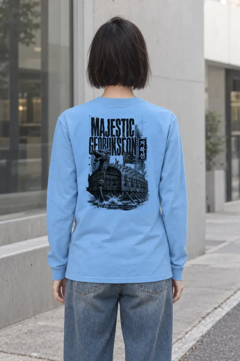 "Majestic Geobukseon" Unisex Longsleeve T-shirt