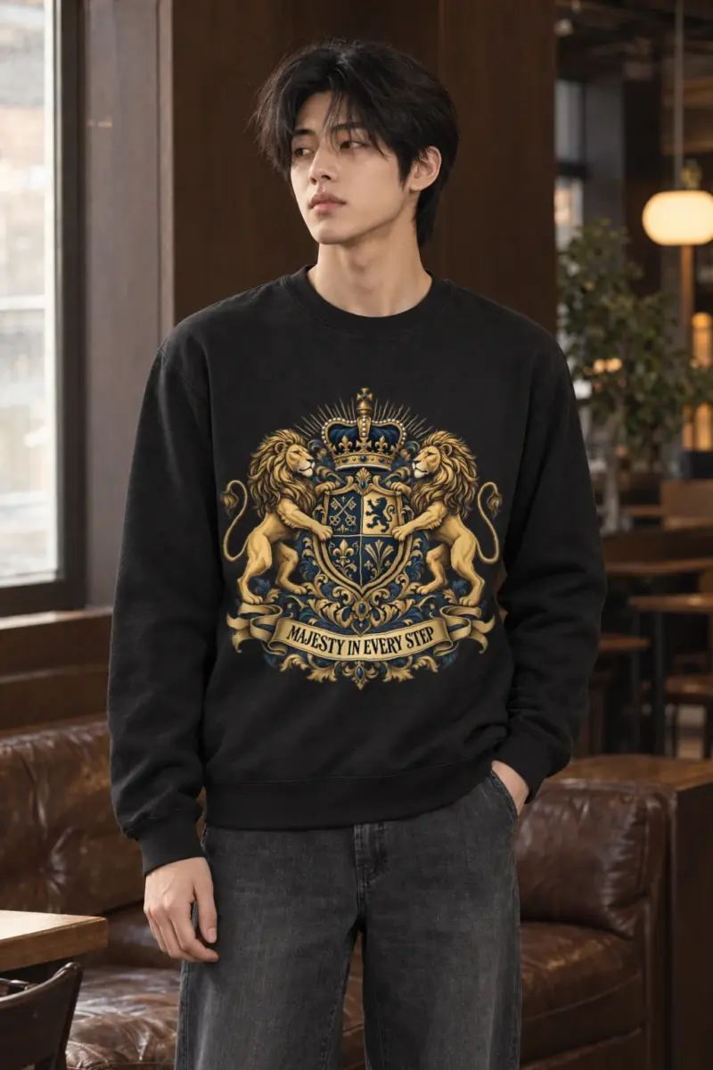 "Majesty In Every Step" Heavy Blend Unisex Crewneck Sweatshirt