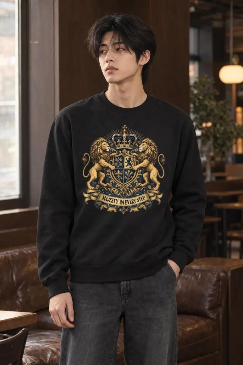 "Majesty In Every Step" Heavy Blend Unisex Crewneck Sweatshirt | Gildan 18000