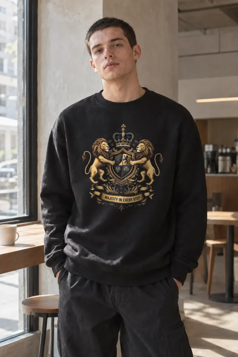 "Majesty In Every Step" Heavy Blend Unisex Crewneck Sweatshirt | Gildan 18000