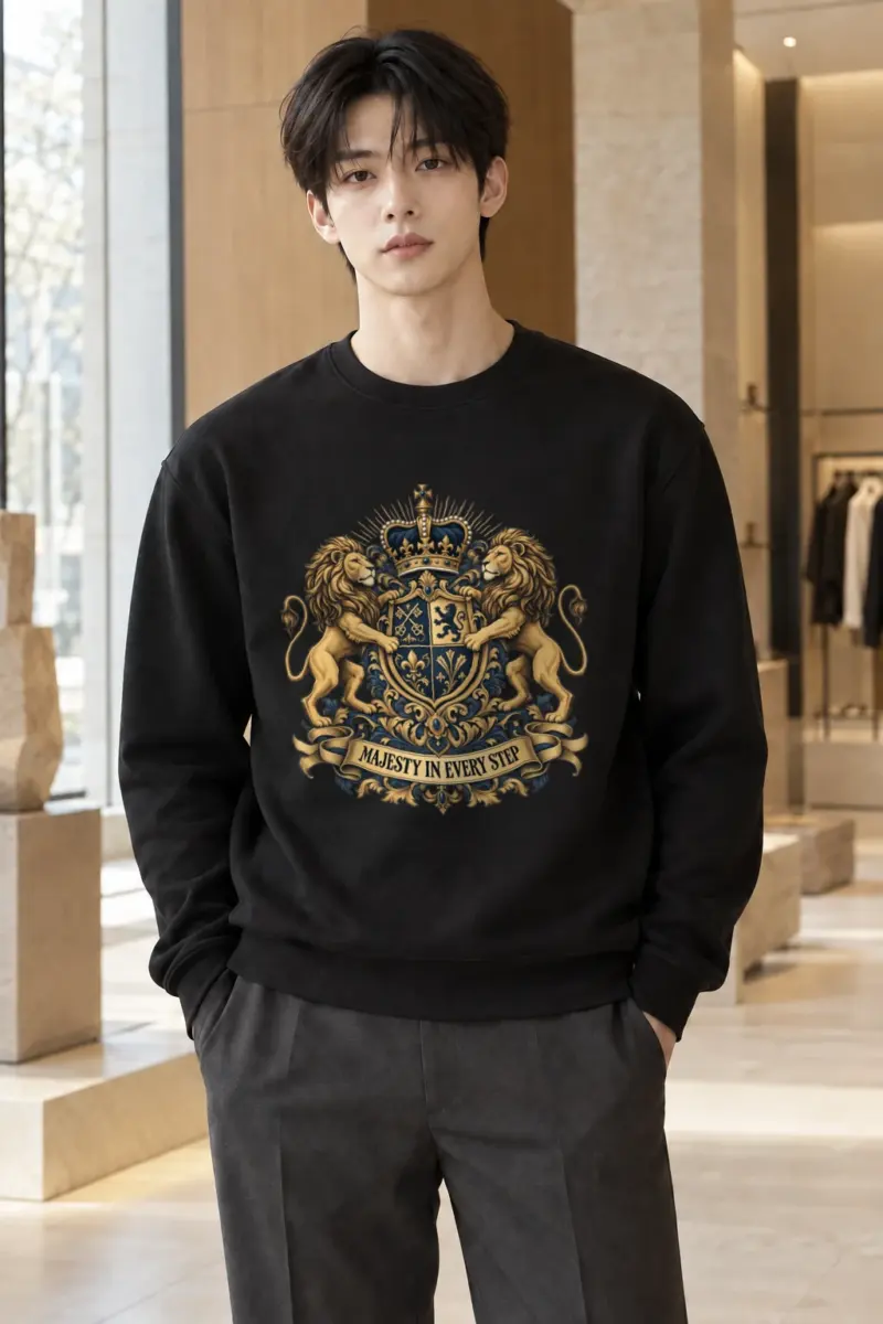 "Majesty In Every Step" Heavy Blend Unisex Crewneck Sweatshirt | Gildan 18000